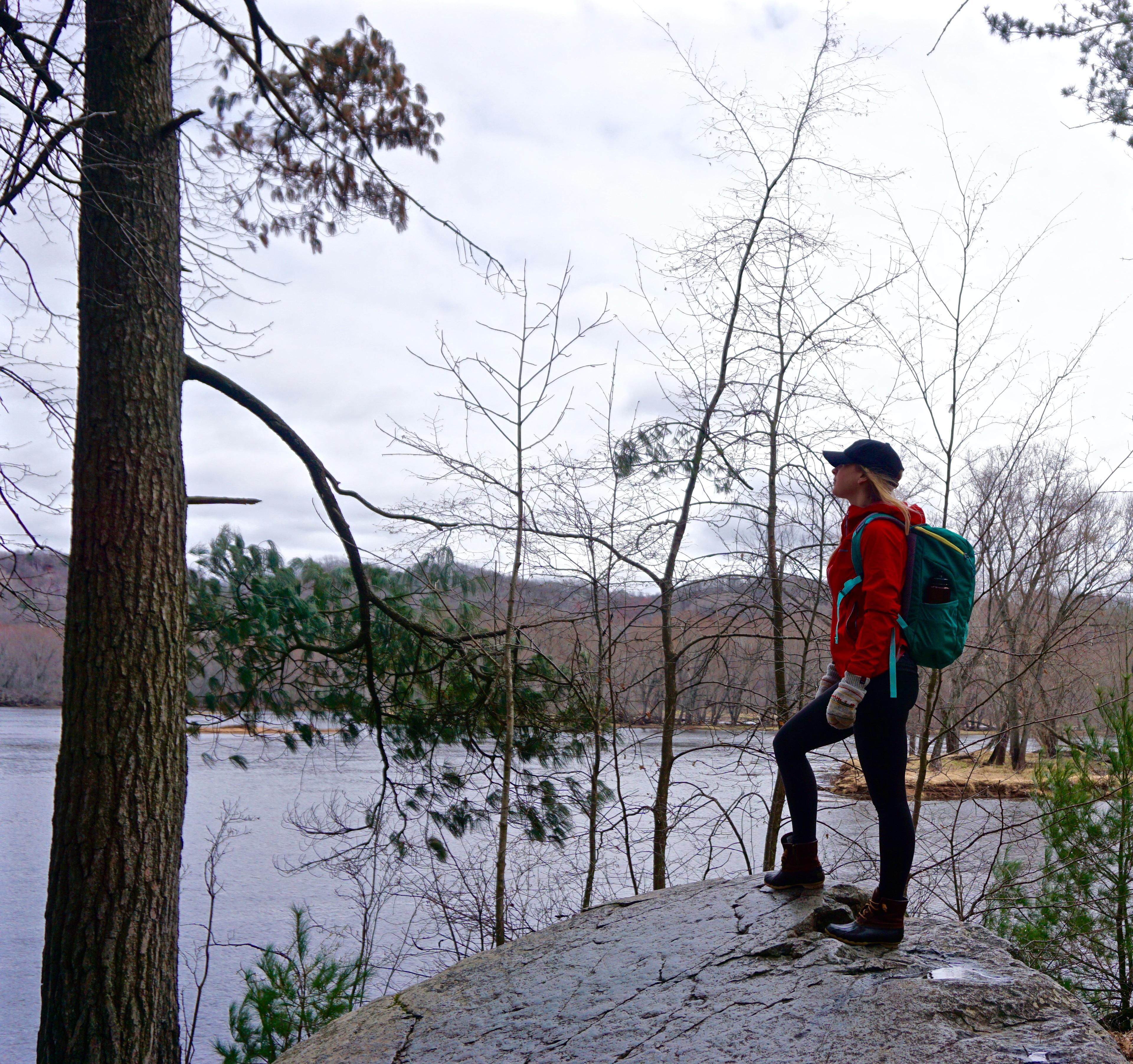 Climbing rocks and taking in the view of the river. Life doesn't get much better than this. 