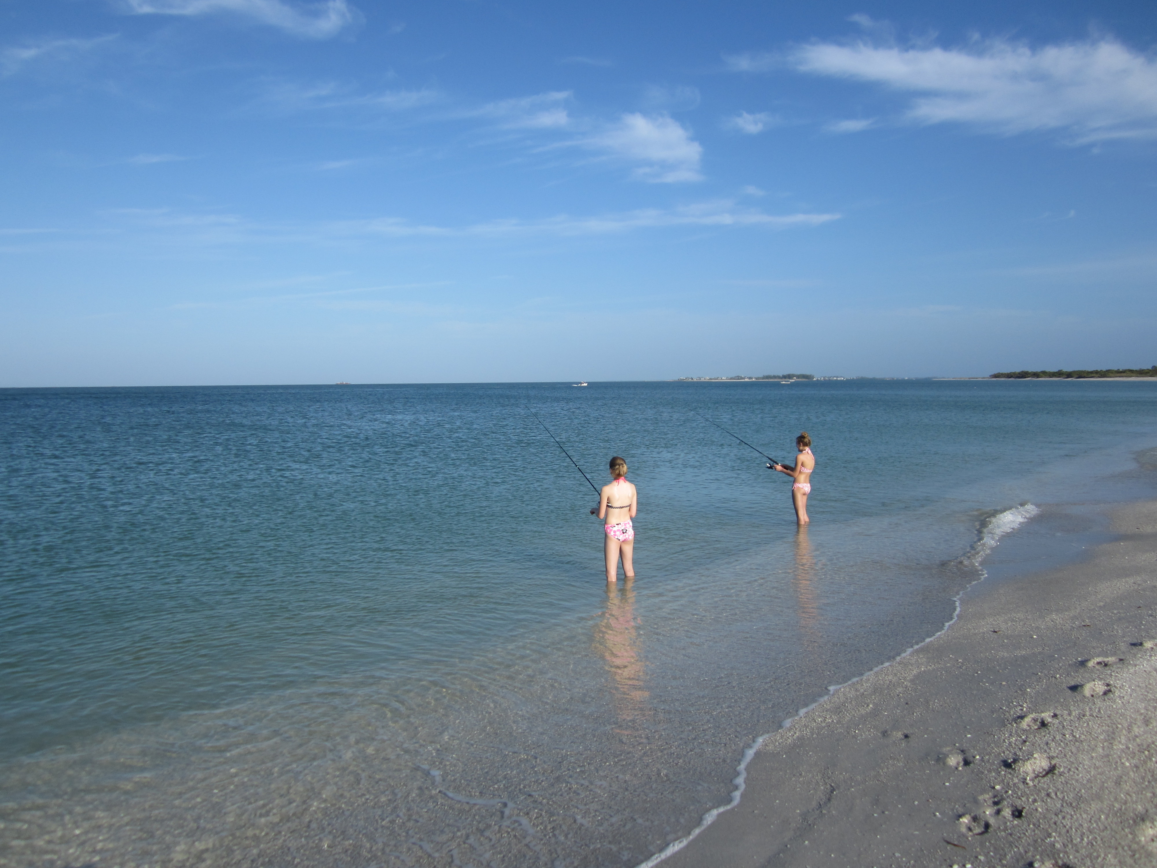 Fishing off the beach in paradise!