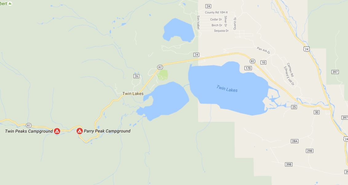 Map of area and sites