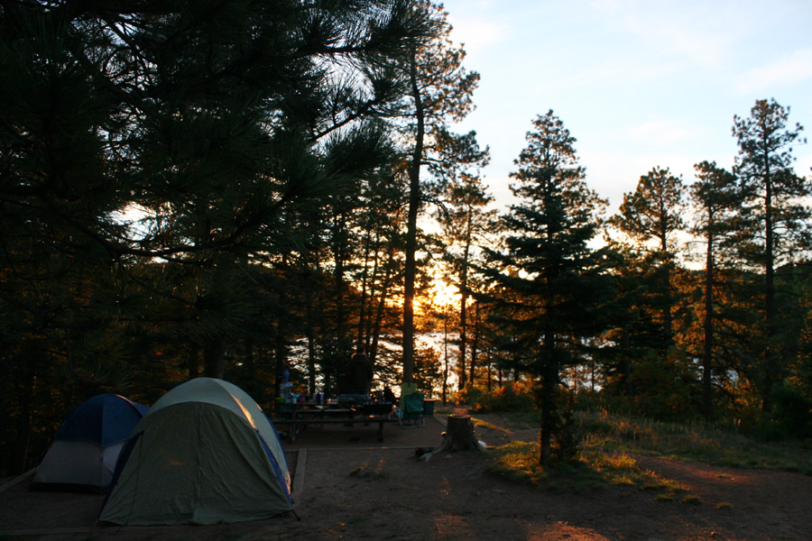 Our campsite, #10 was secluded and tucked perfectly above the lake, with a trail that lead down to it to photo taking in the morning.