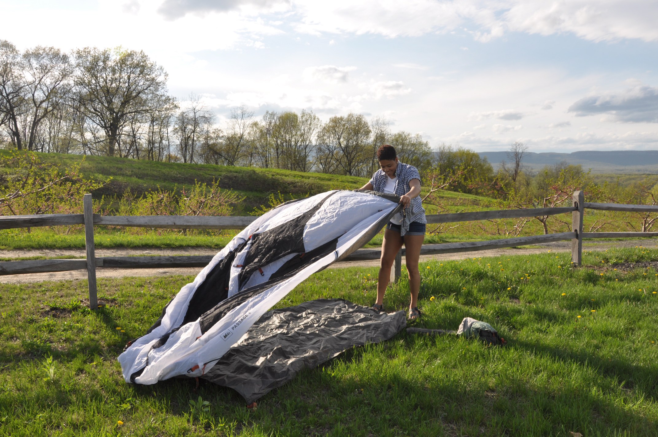 Setting up camp with a view like this can't be beat! 