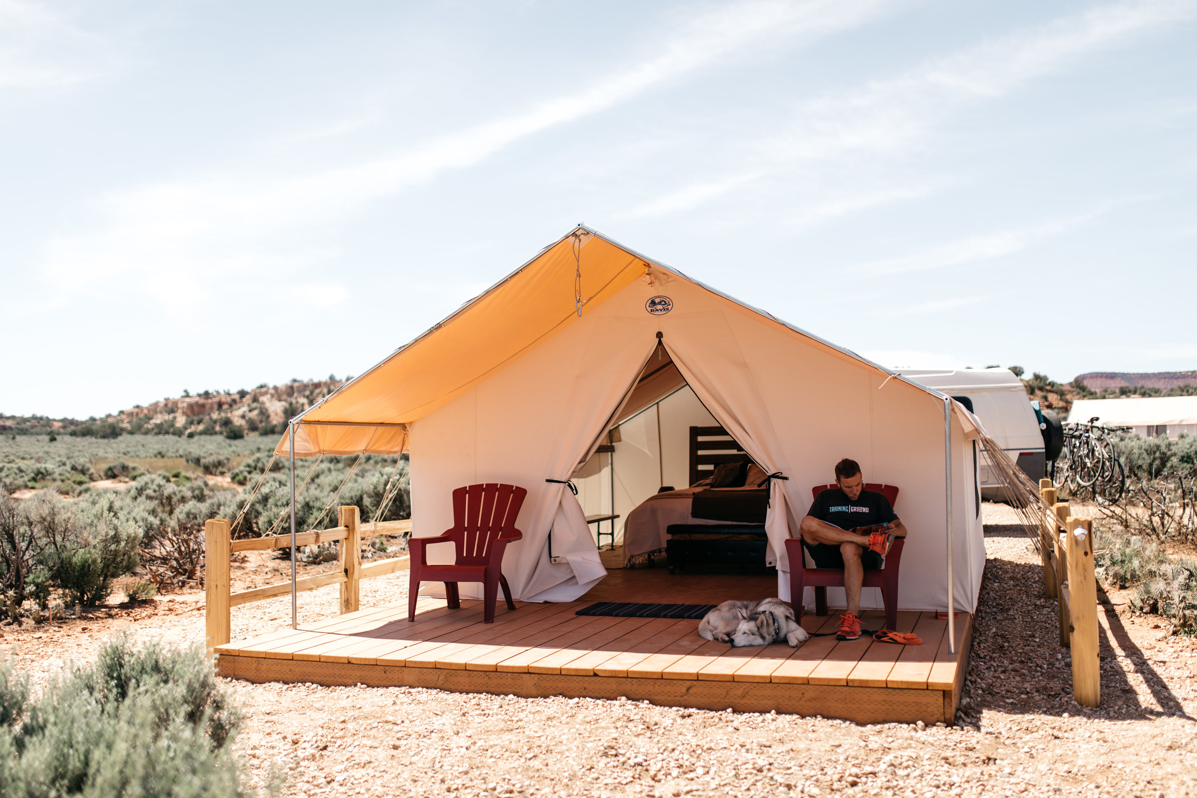 Enjoying our time reading on the porch. The weather was perfect!