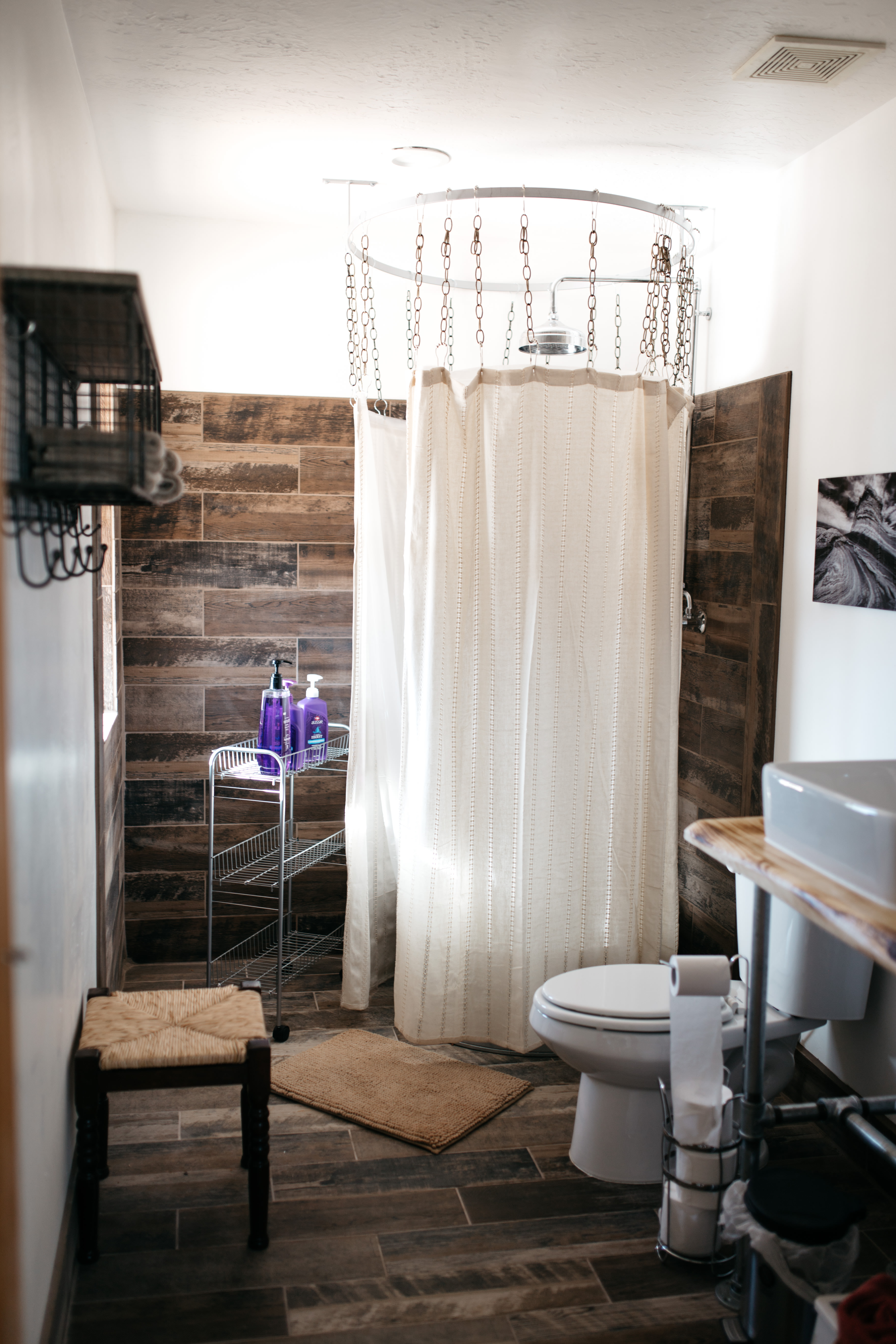 One of the nicest bathrooms I've ever seen! They have two identical bathrooms in the main house for the guests to use. 