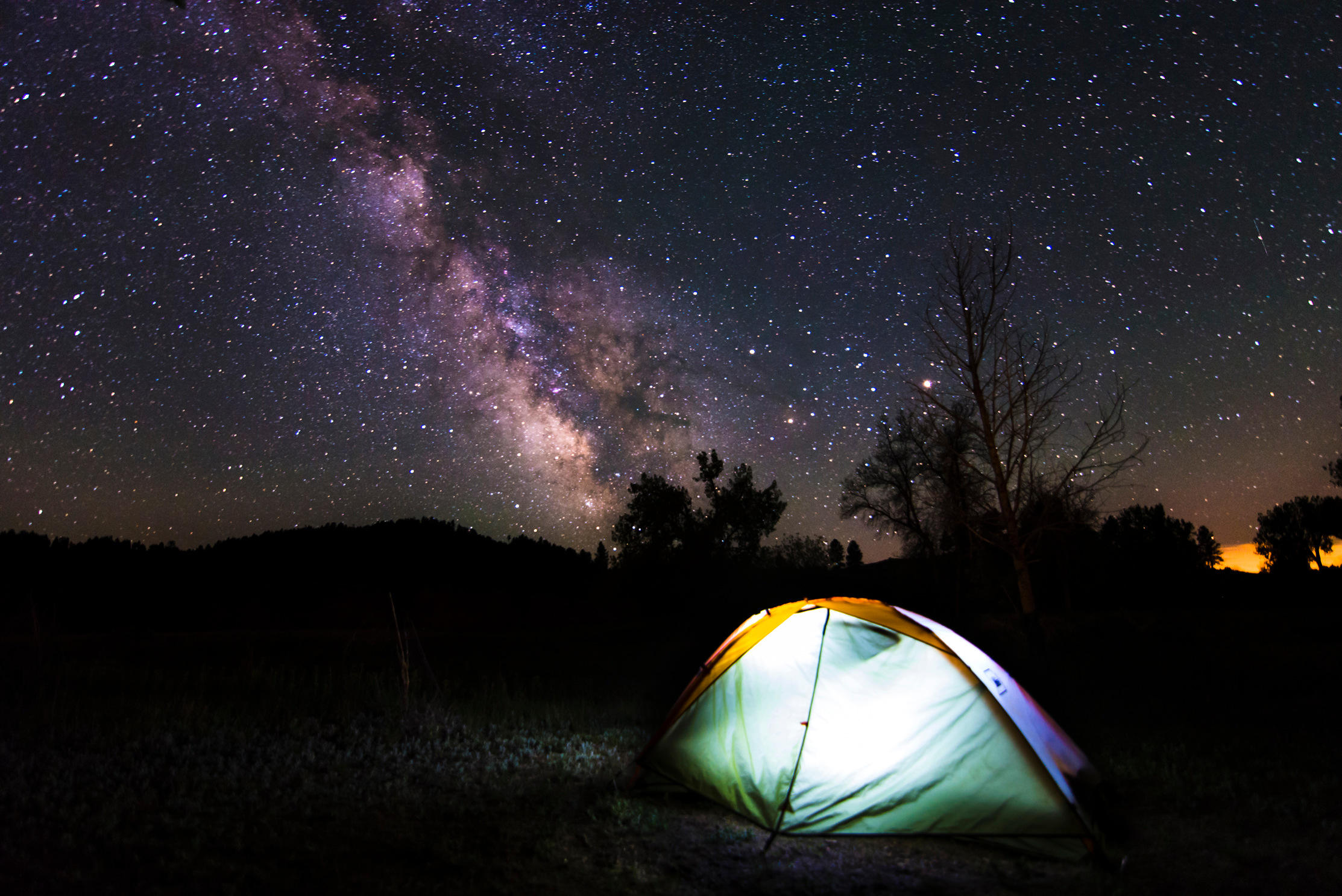 Devils Tower is a great place to look at the stars!