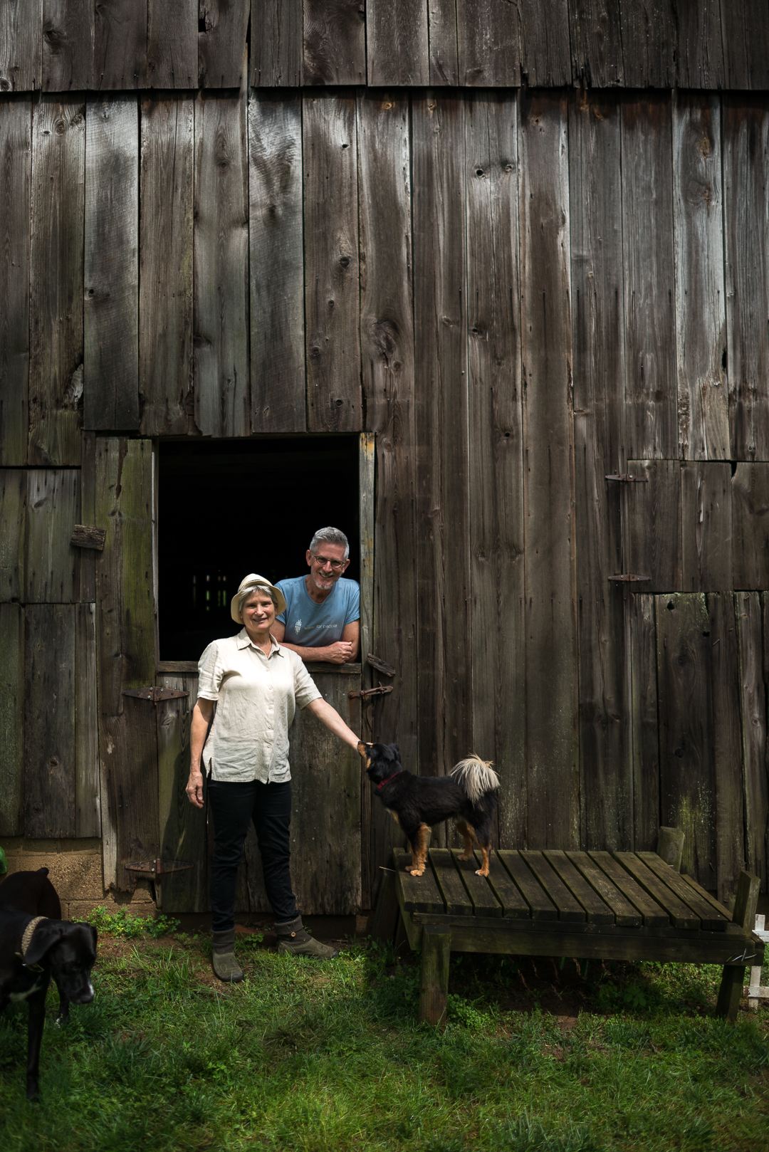 The camp hosts, Missie and Daniel, in their natural surroundings.