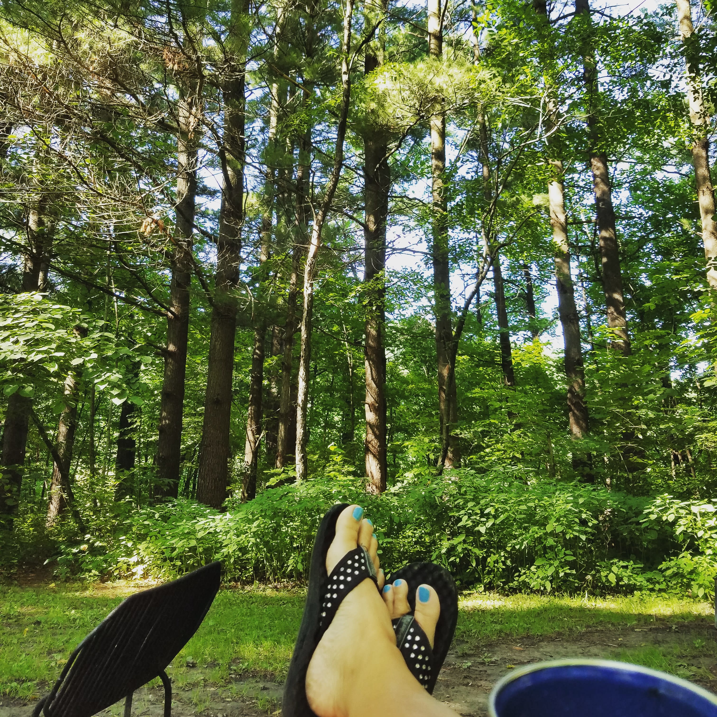 Peaceful morning coffee.  From August 2016.