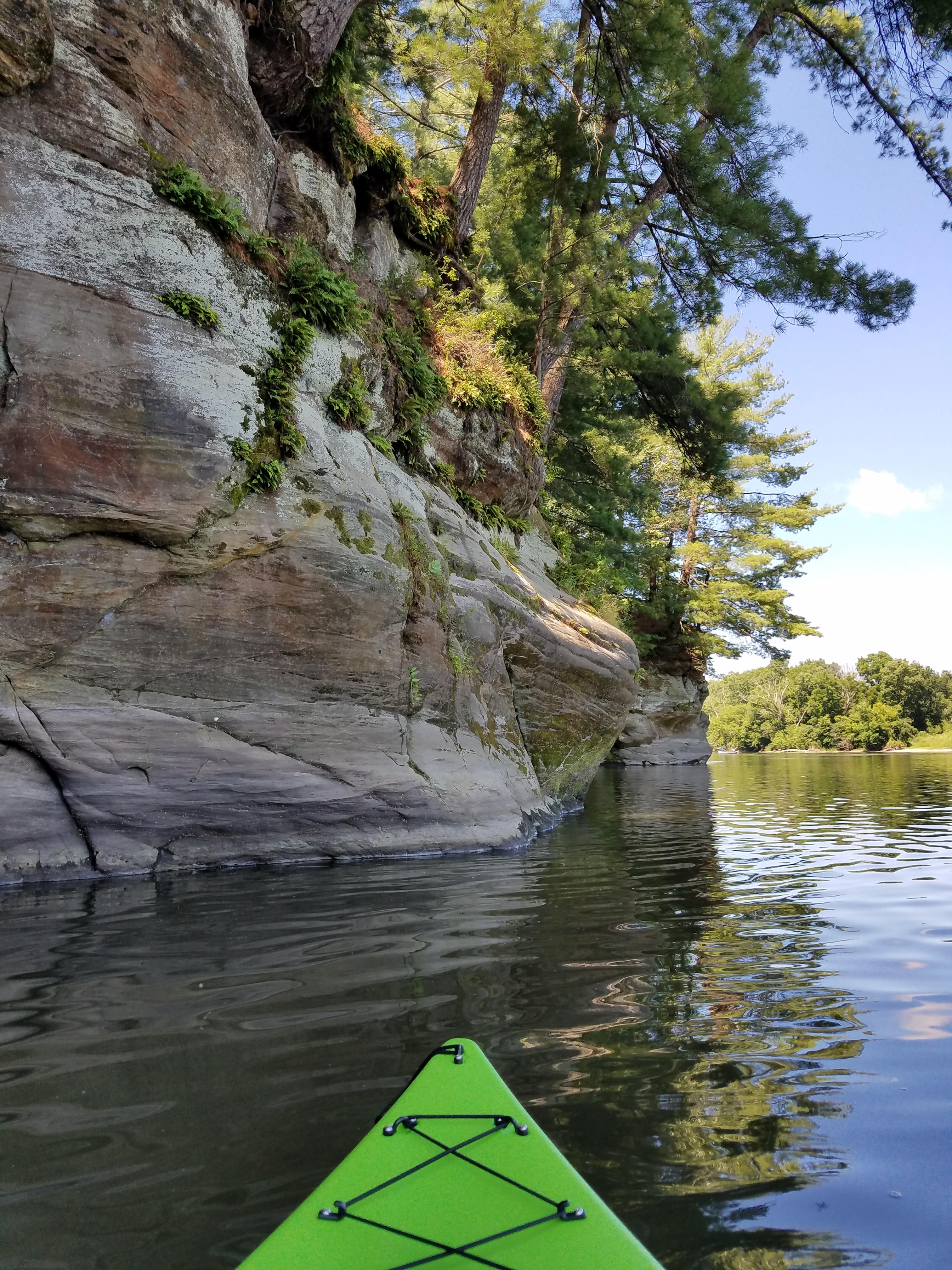 Kayaking the nearby Rock River.