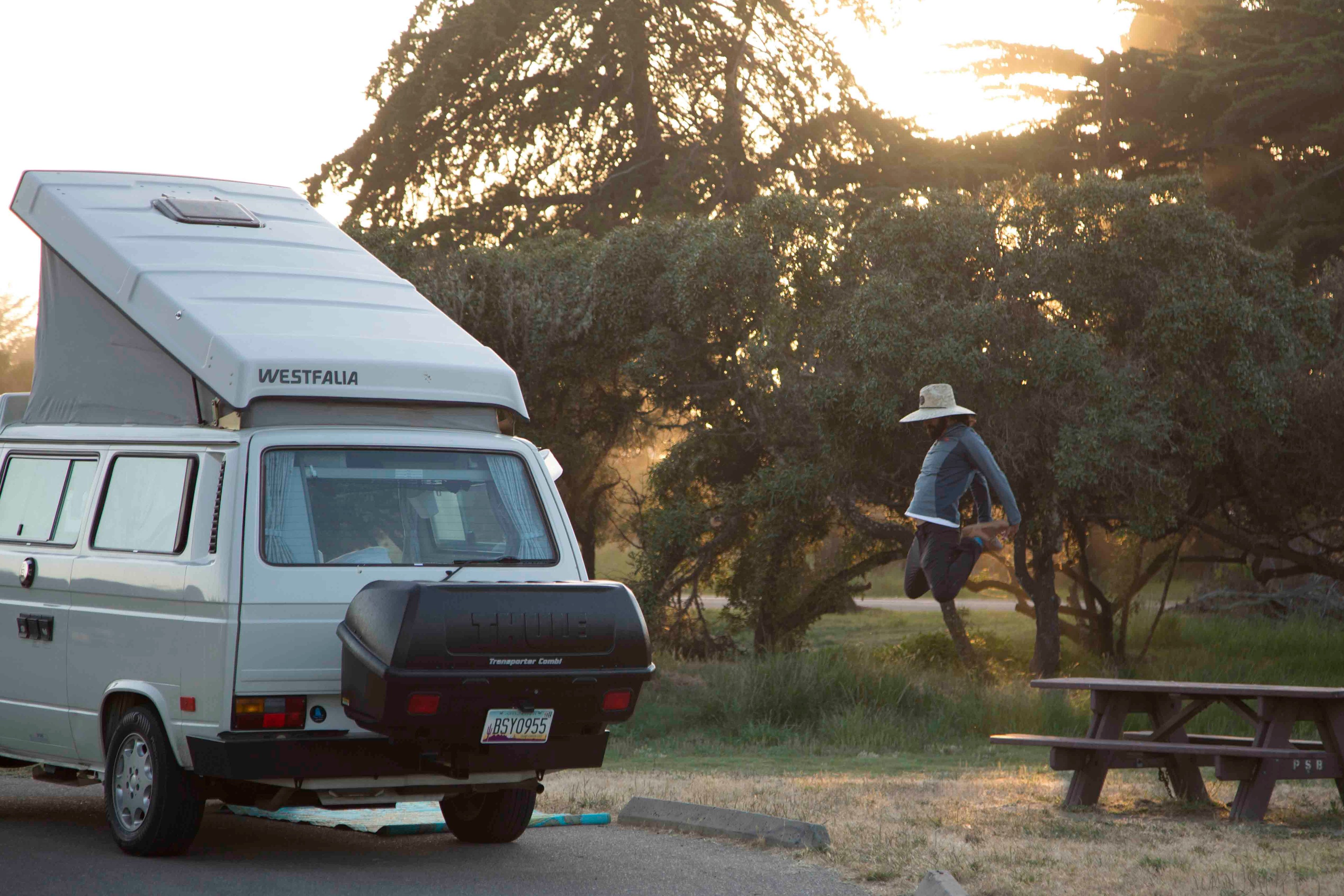 Checking the ground for soft spots