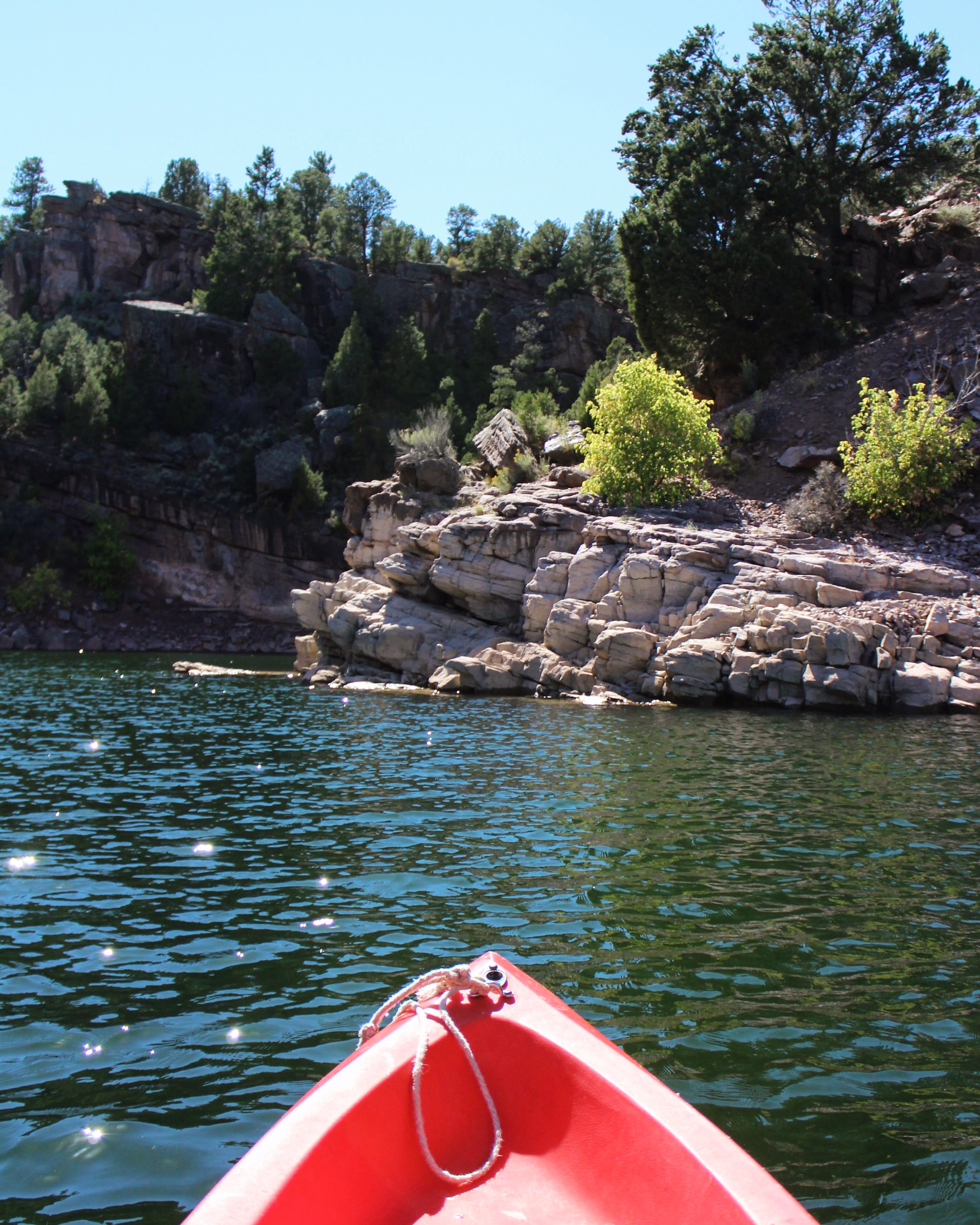 Renting kayaks is easy and pretty close to the campsite