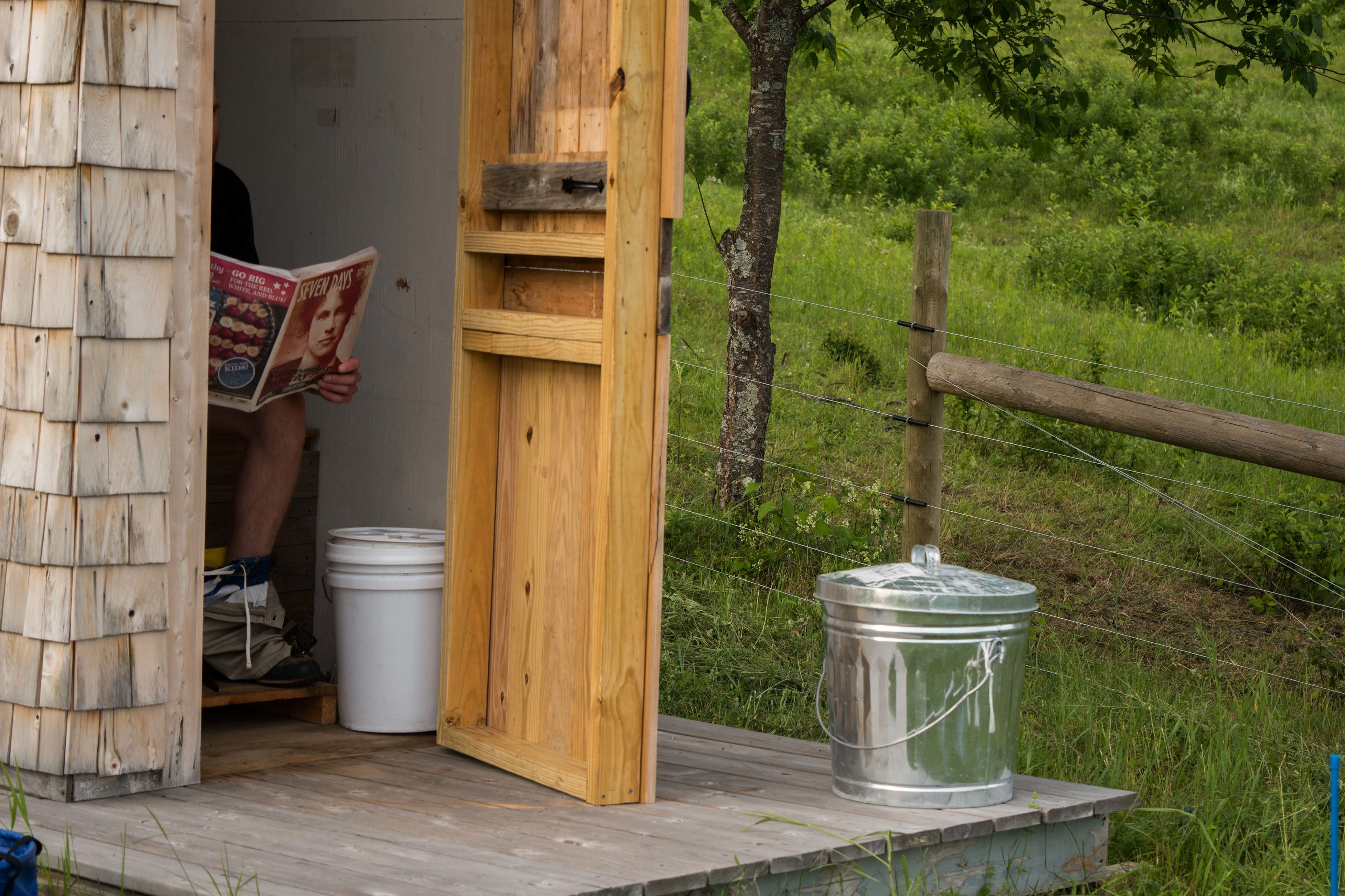There's a pretty awesome view from the outhouse