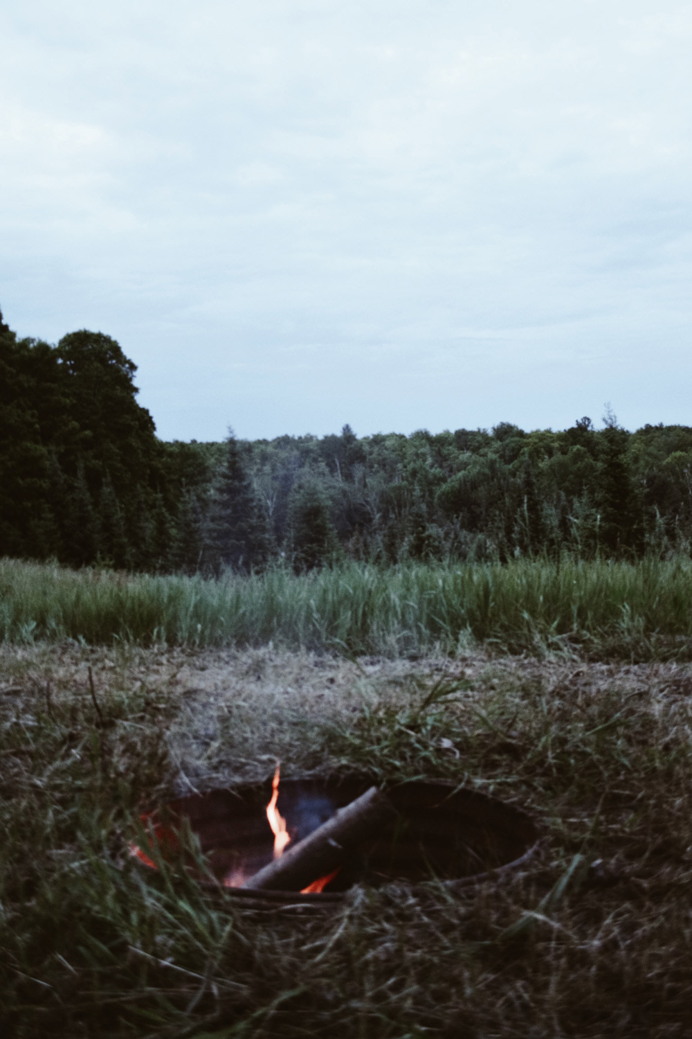 We were given firewood by the host and were finally able to get it started before nightfall. 