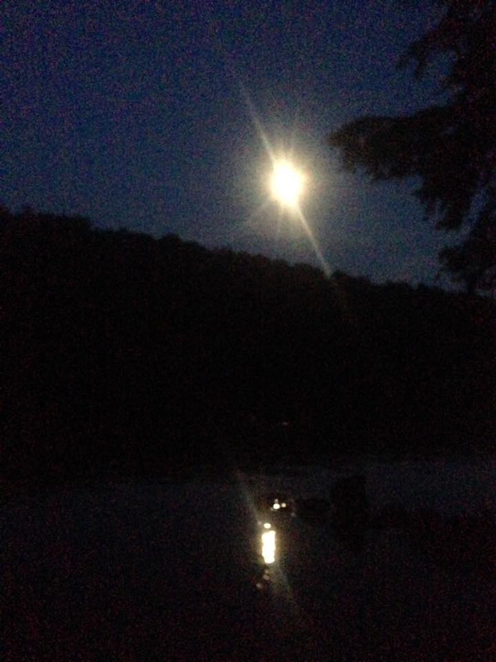 The first night, before the rains, was beautiful. 