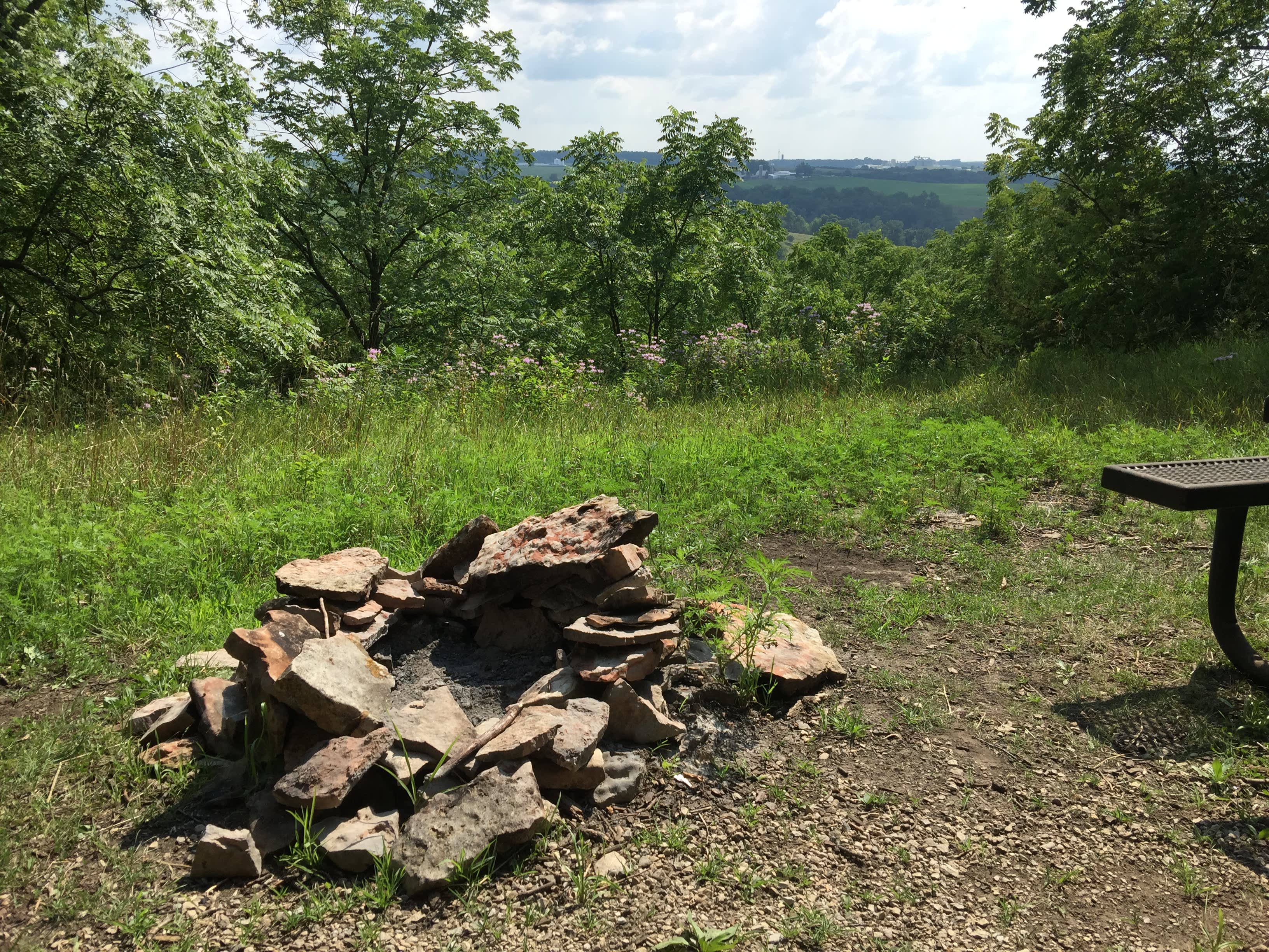 Fire pit and overlook