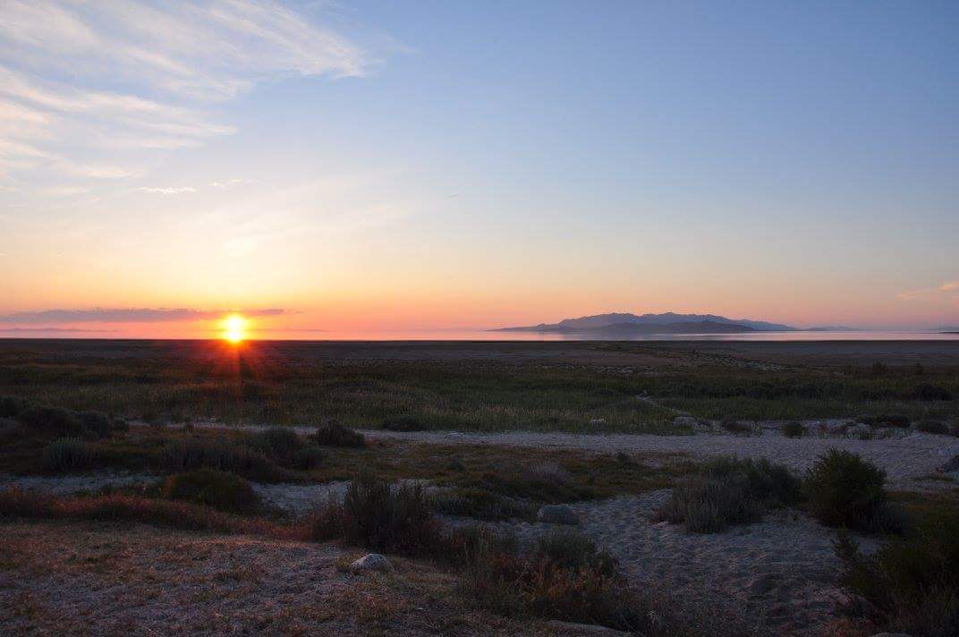Sunset from our campsite.