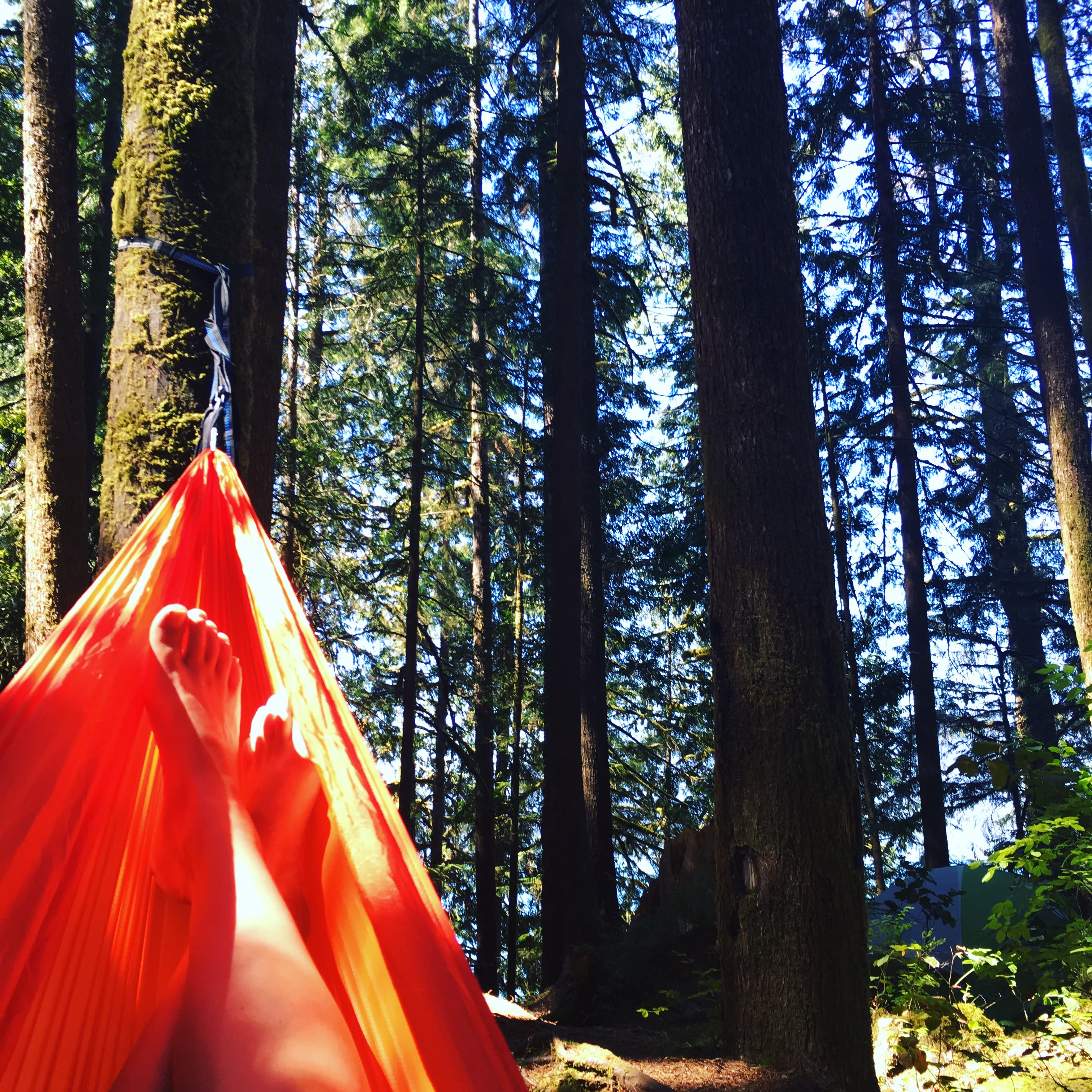 Eno hammock lounging