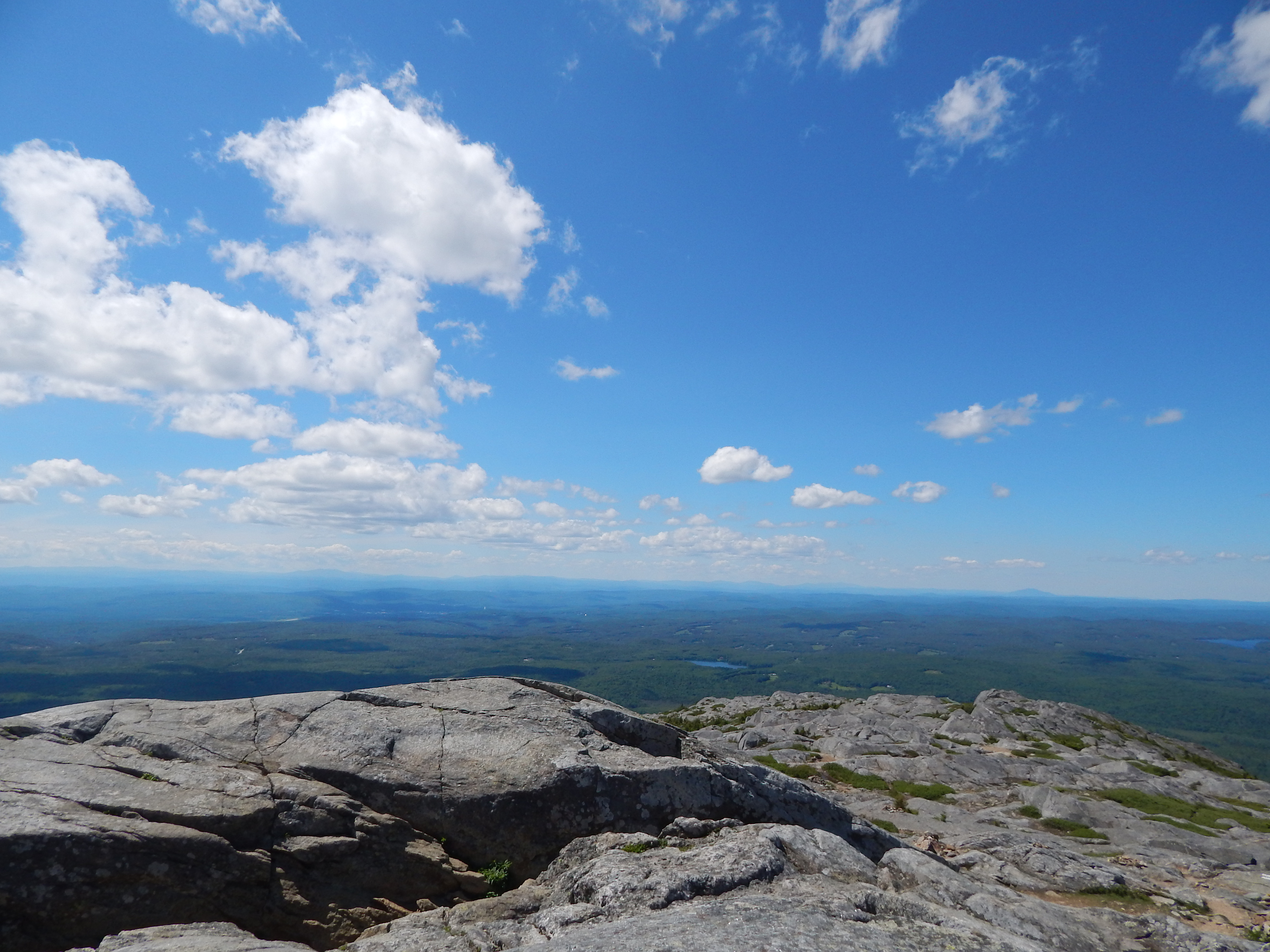 One view from the summit of Mt. Monadnock, accessible via trails from the campground. 