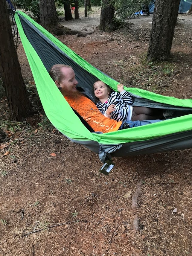 Nothing better than relaxing in a hammock under the shade of a redwood grove. 