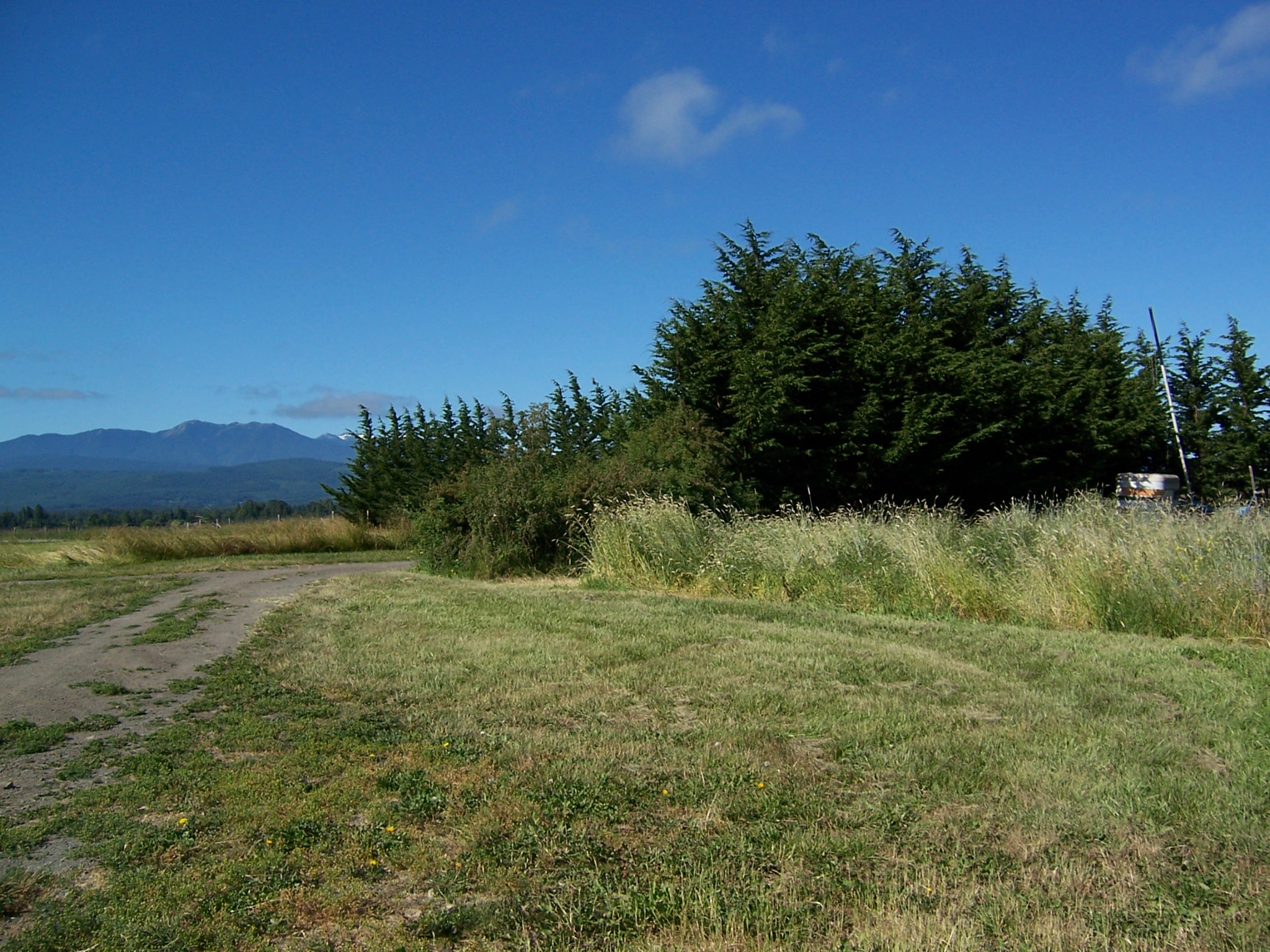 RV site next to garden