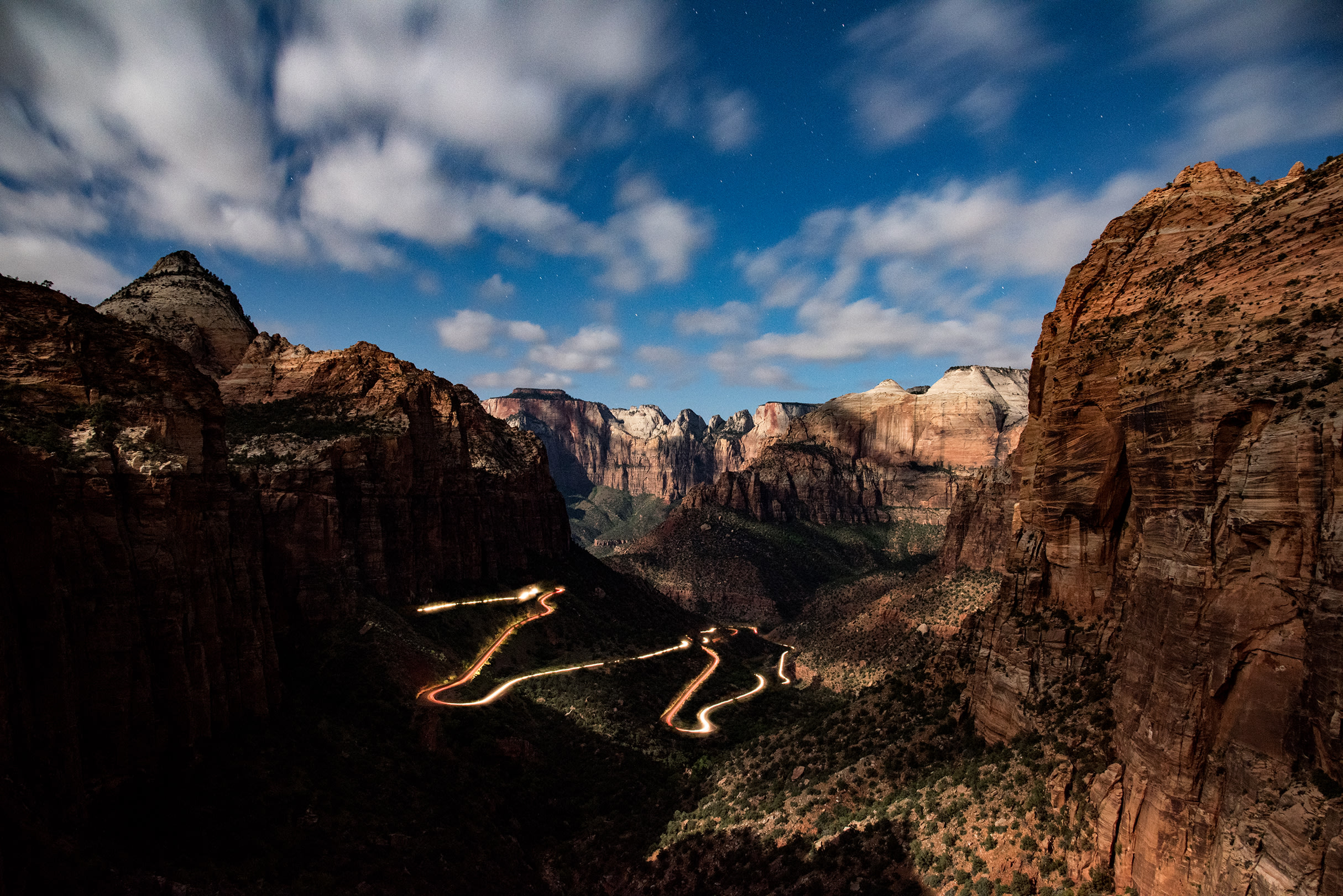 Night view from Canyon Overlook
