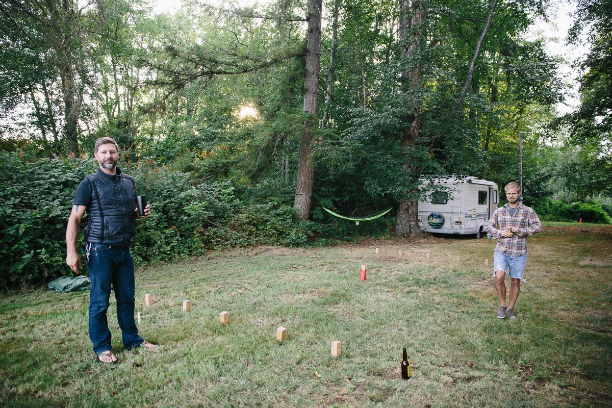 When hanging with our Midwesterner friends, a round of Kubb will be played.