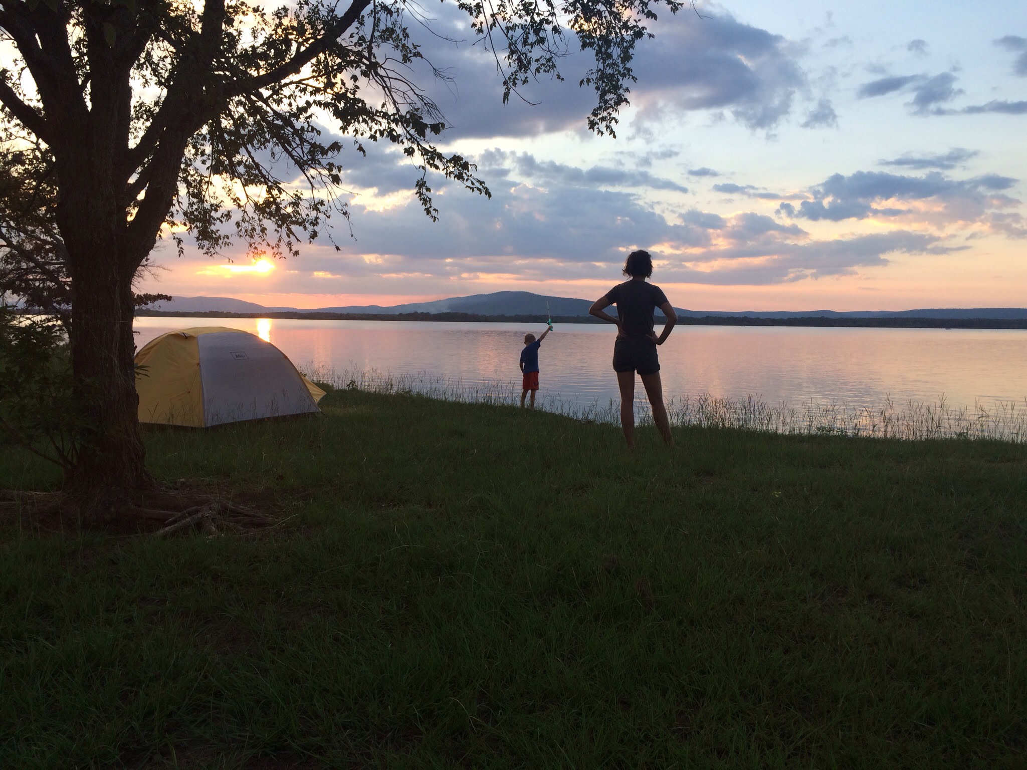 We enjoyed one of the most beautiful sunsets ever at Potato Hills South!