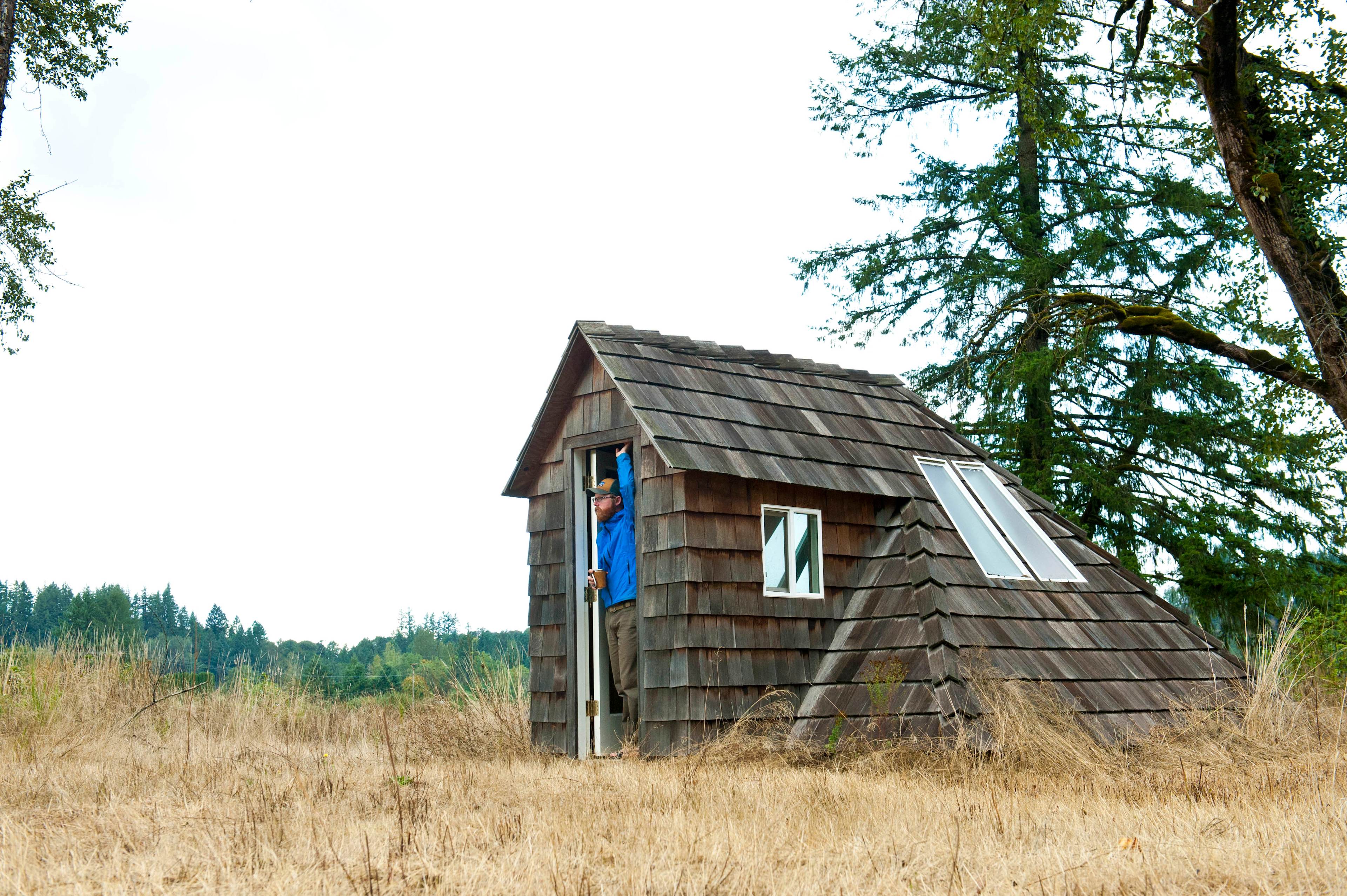 This pyramid could easily fit 3 or 4 people and was designed to heat the floor during the day for heat in the evening.