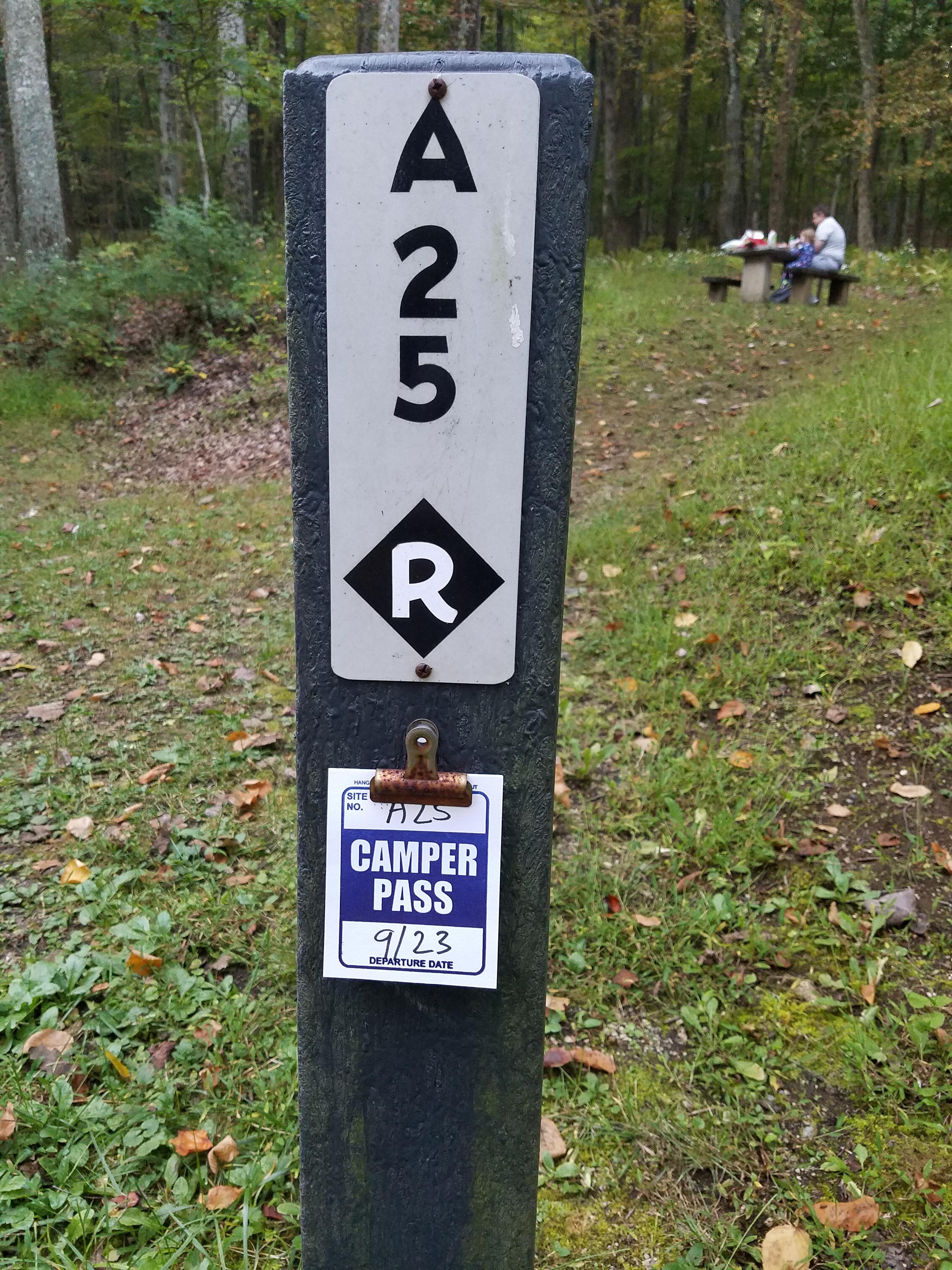 empty site and restrooms