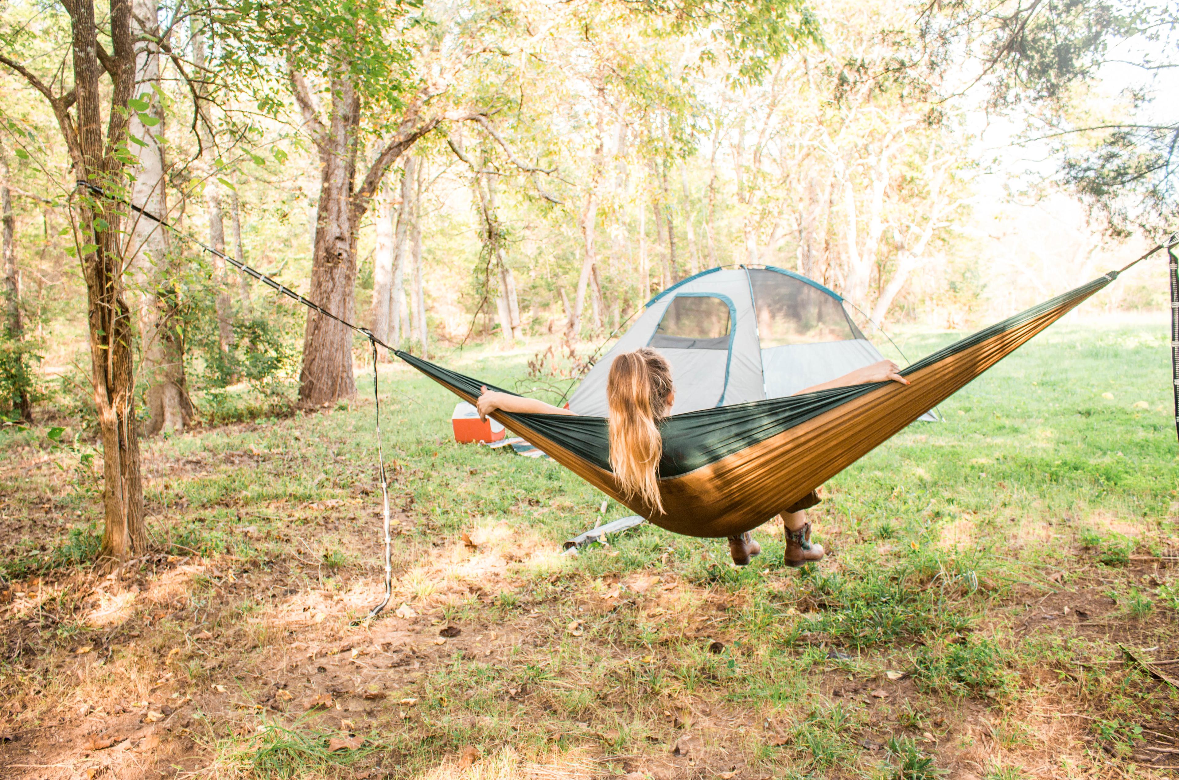 Plenty of trees to hang your hammocks on.