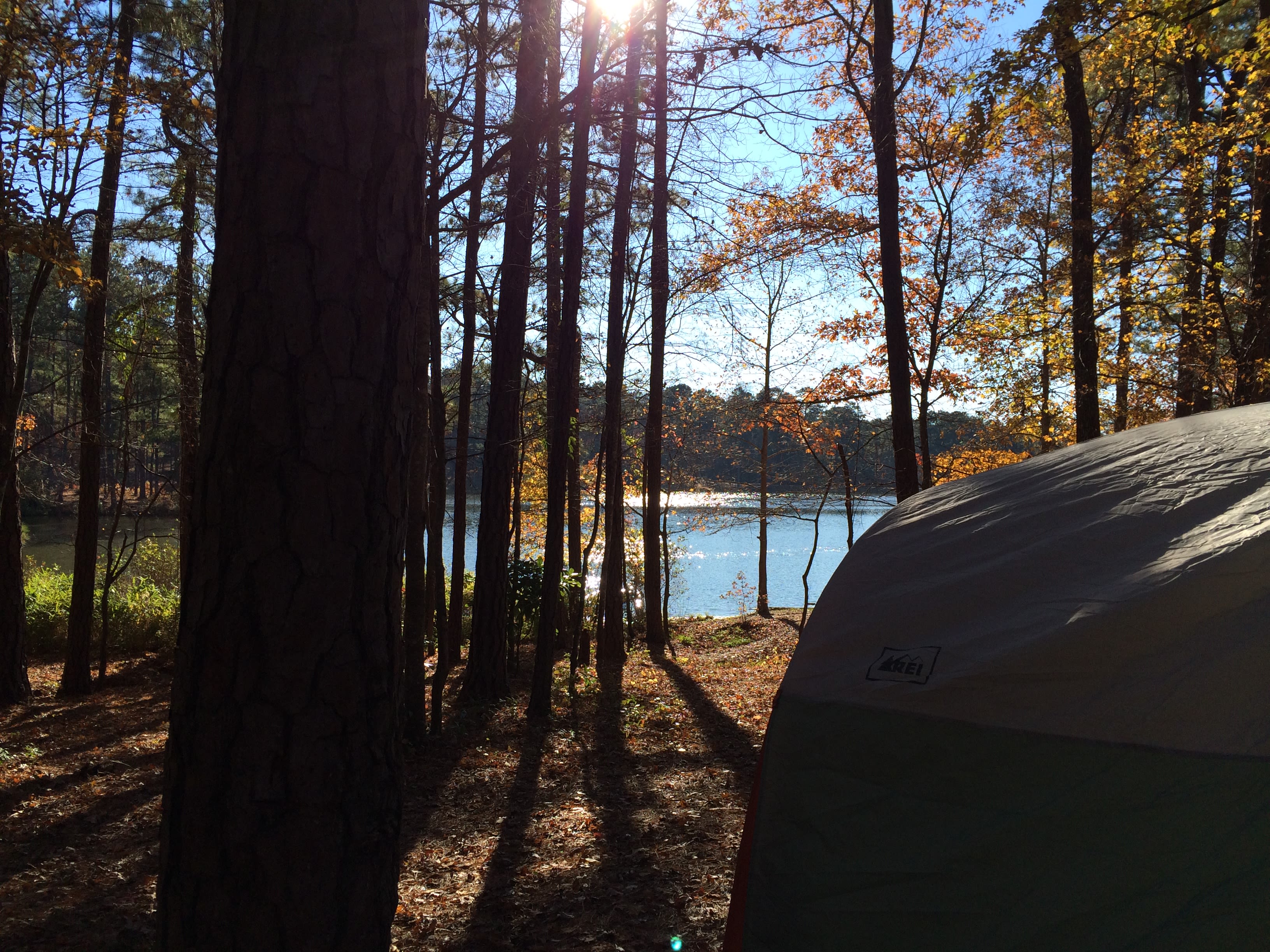 Tent camping near the lake...