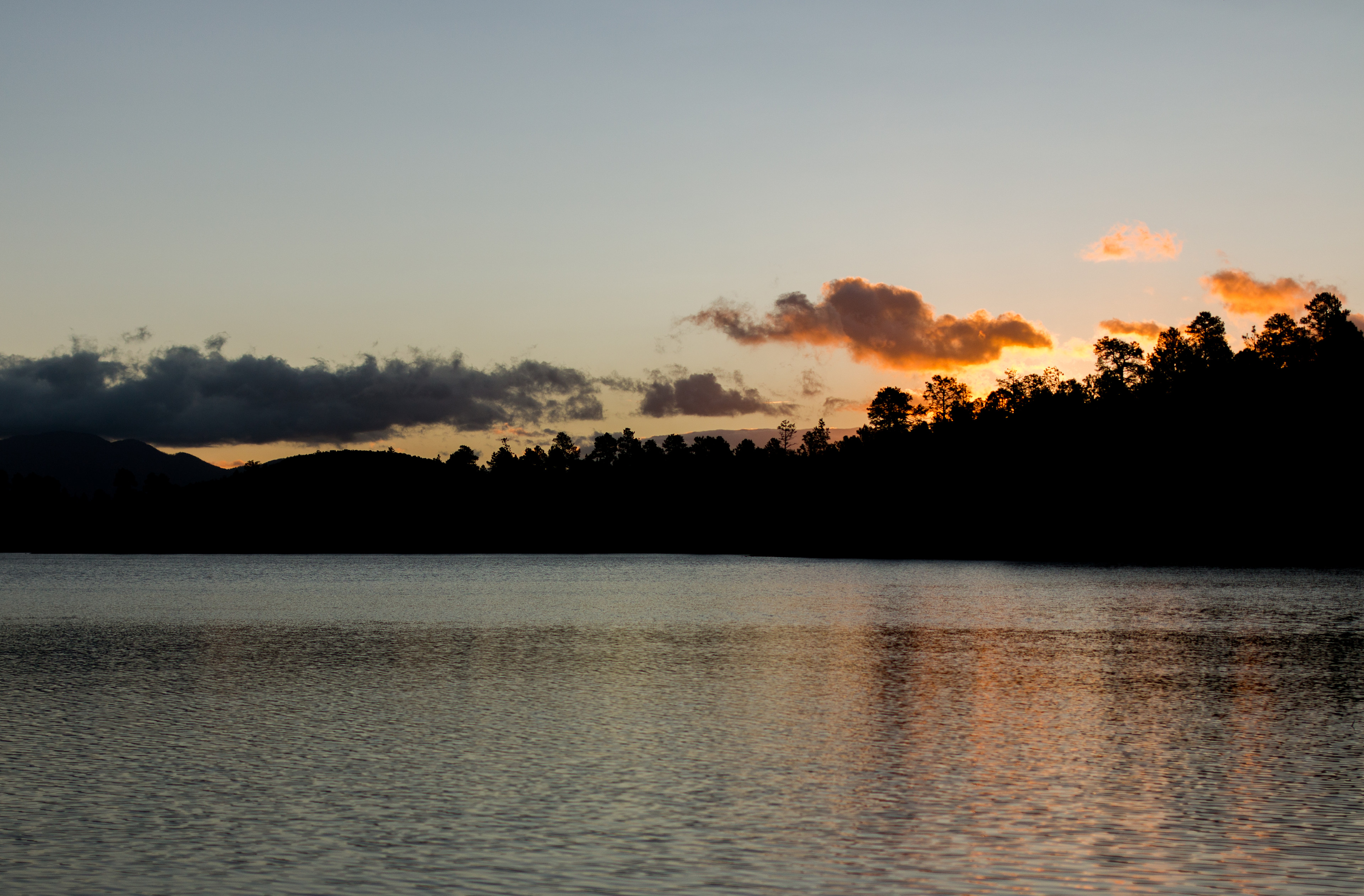 Sunrise over Kaibab Lake.