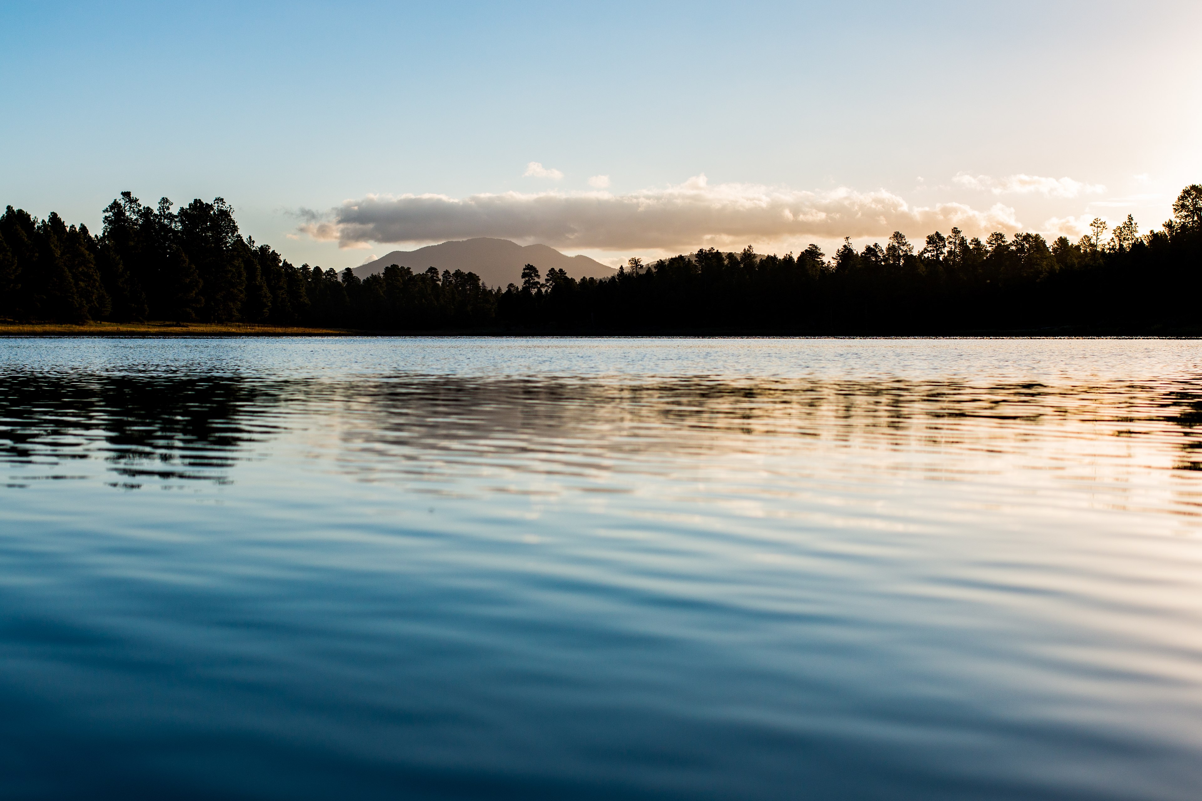 Sunrise over Kaibab Lake.