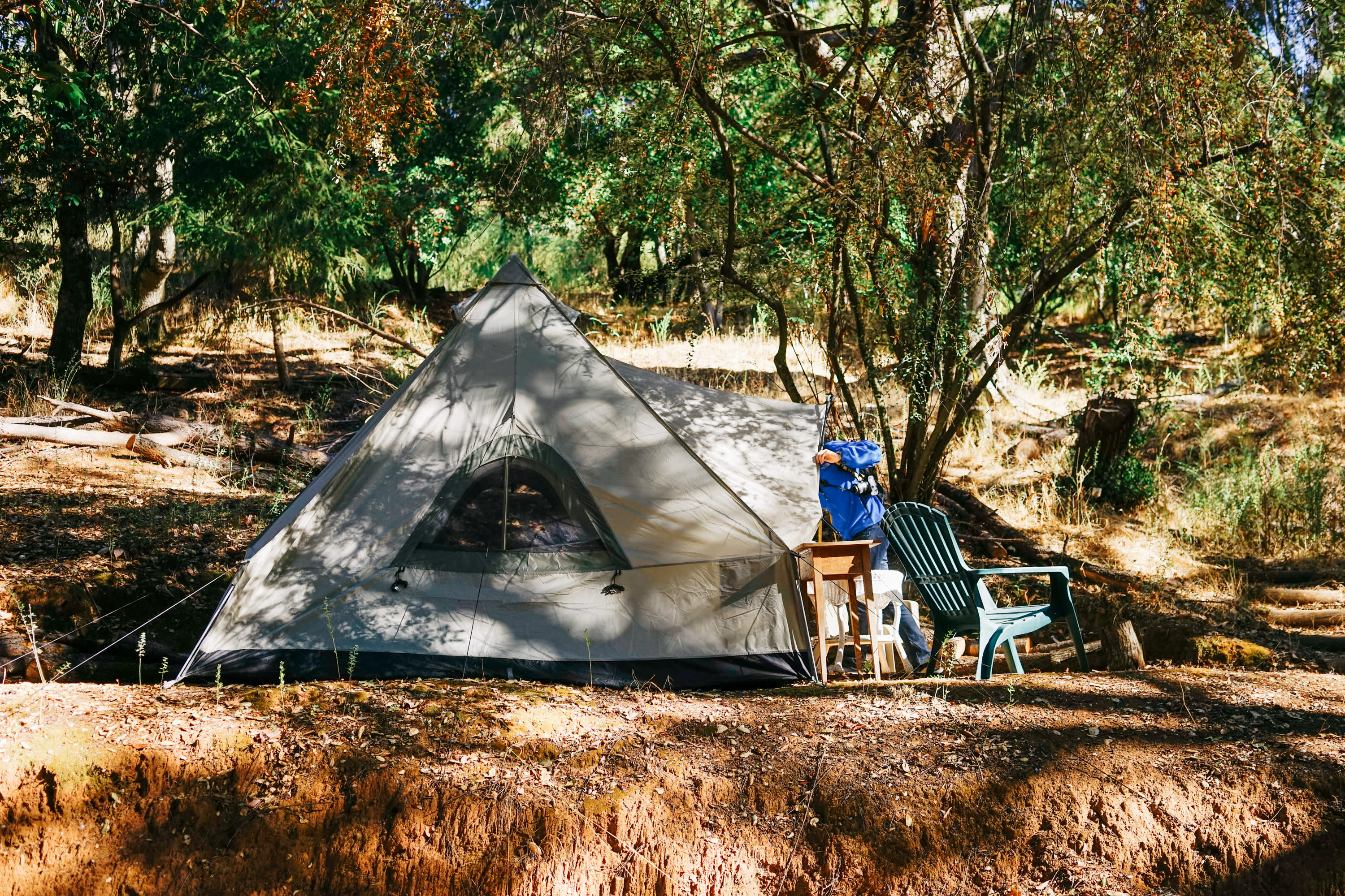 Tent option when you book through Hipcamp