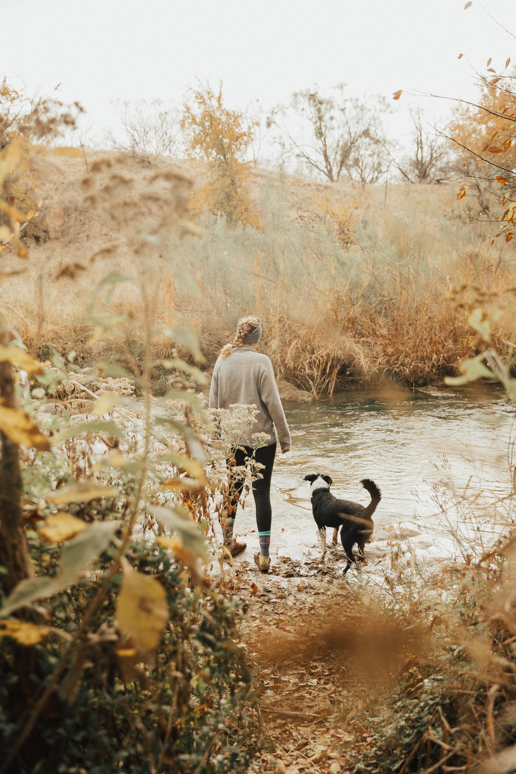 on the banks of the San Saba River 
