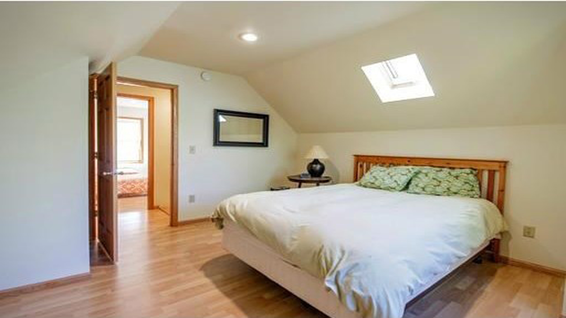 Upstairs River side bedroom double bed