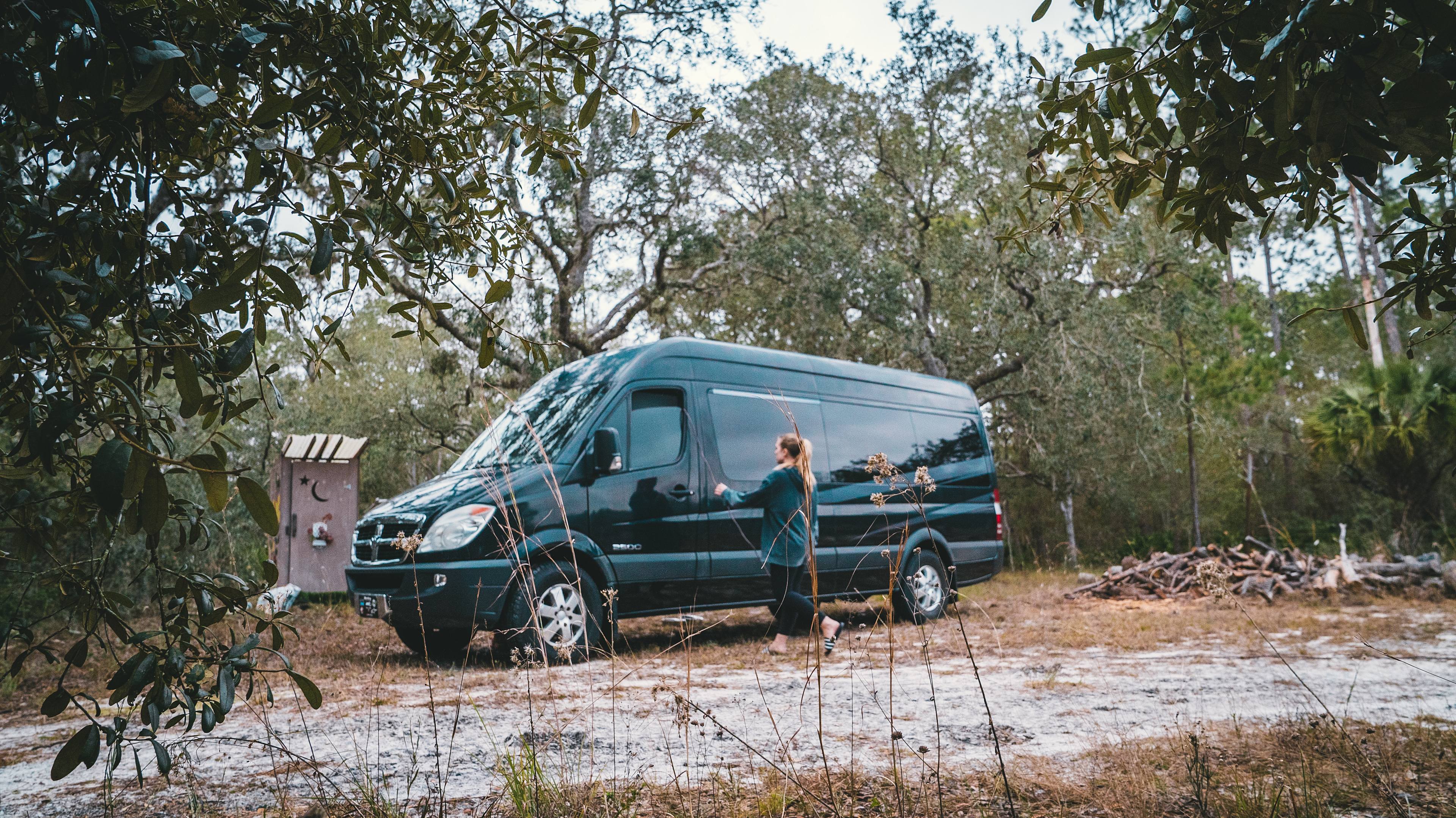 The campsite, large enough space for any size RV.