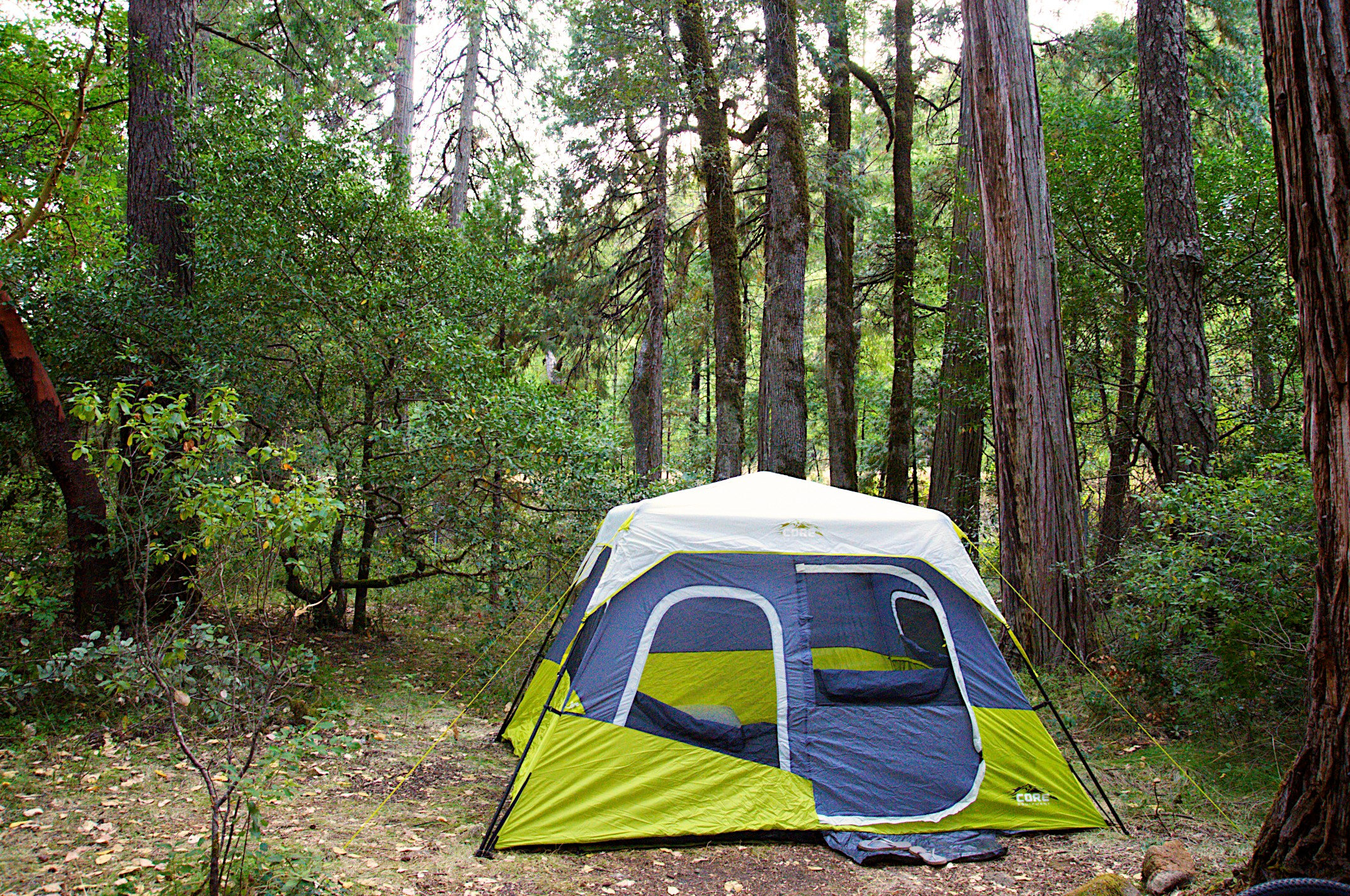 Flat area for tent(s)