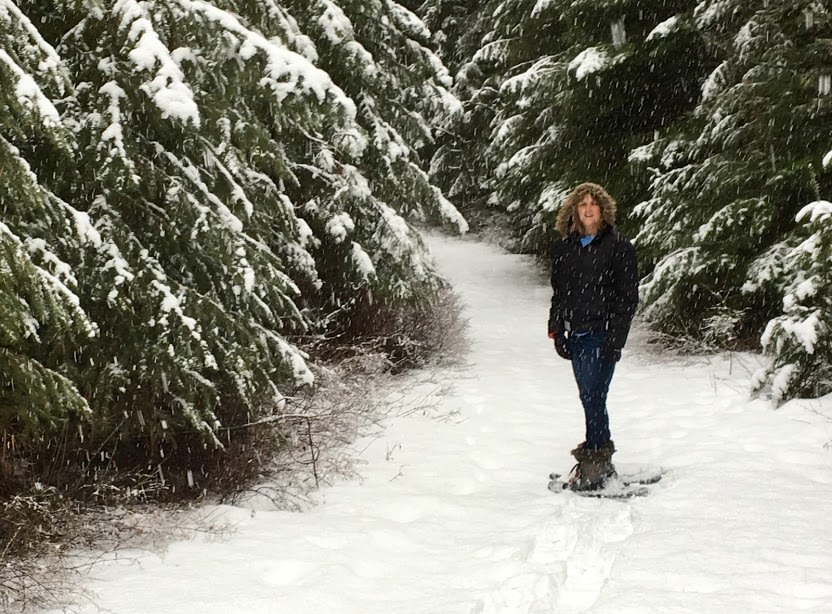 Snowshoeing at Winchester Lake.
