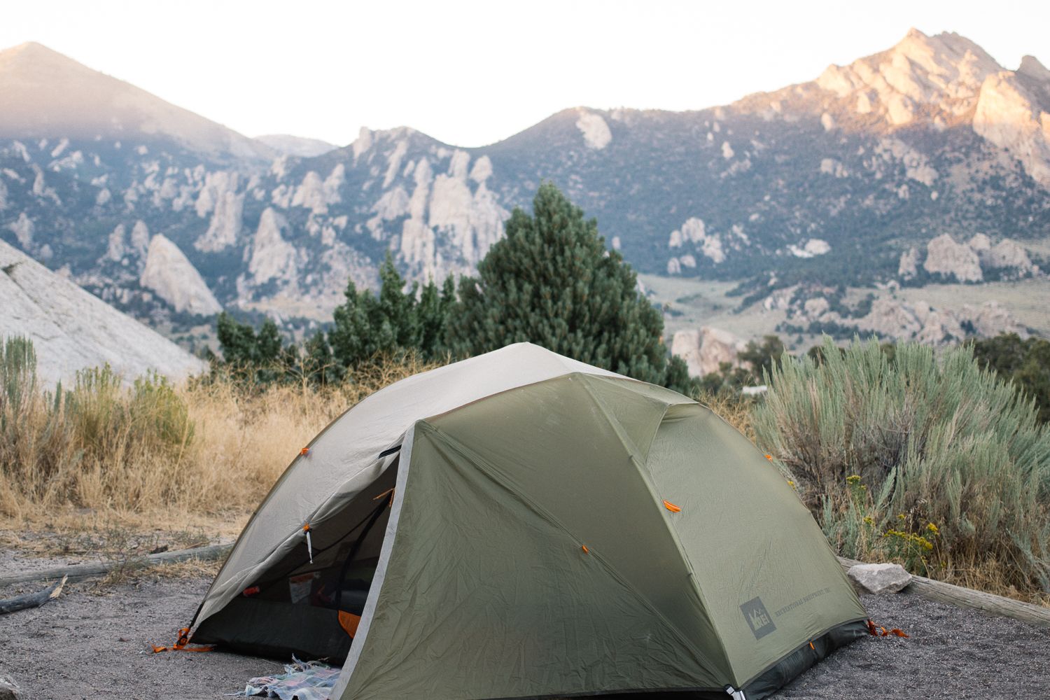 The view from the tent at site #15