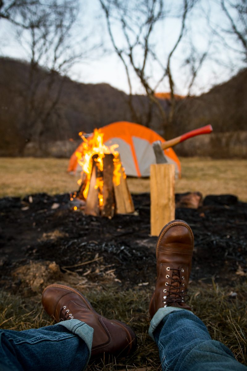 Taking a moment to enjoy the outdoors.
