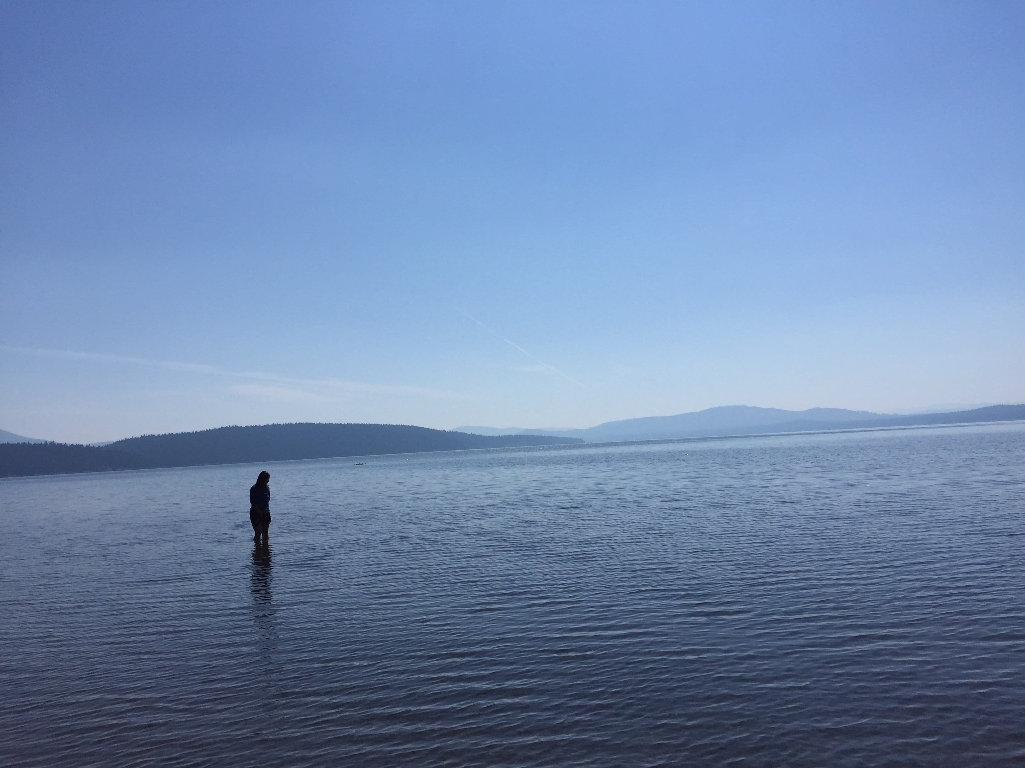 September 2017 North Shore Campgrounds. Feeling the water during a hot summer day. We regret not jumping in sooner! 