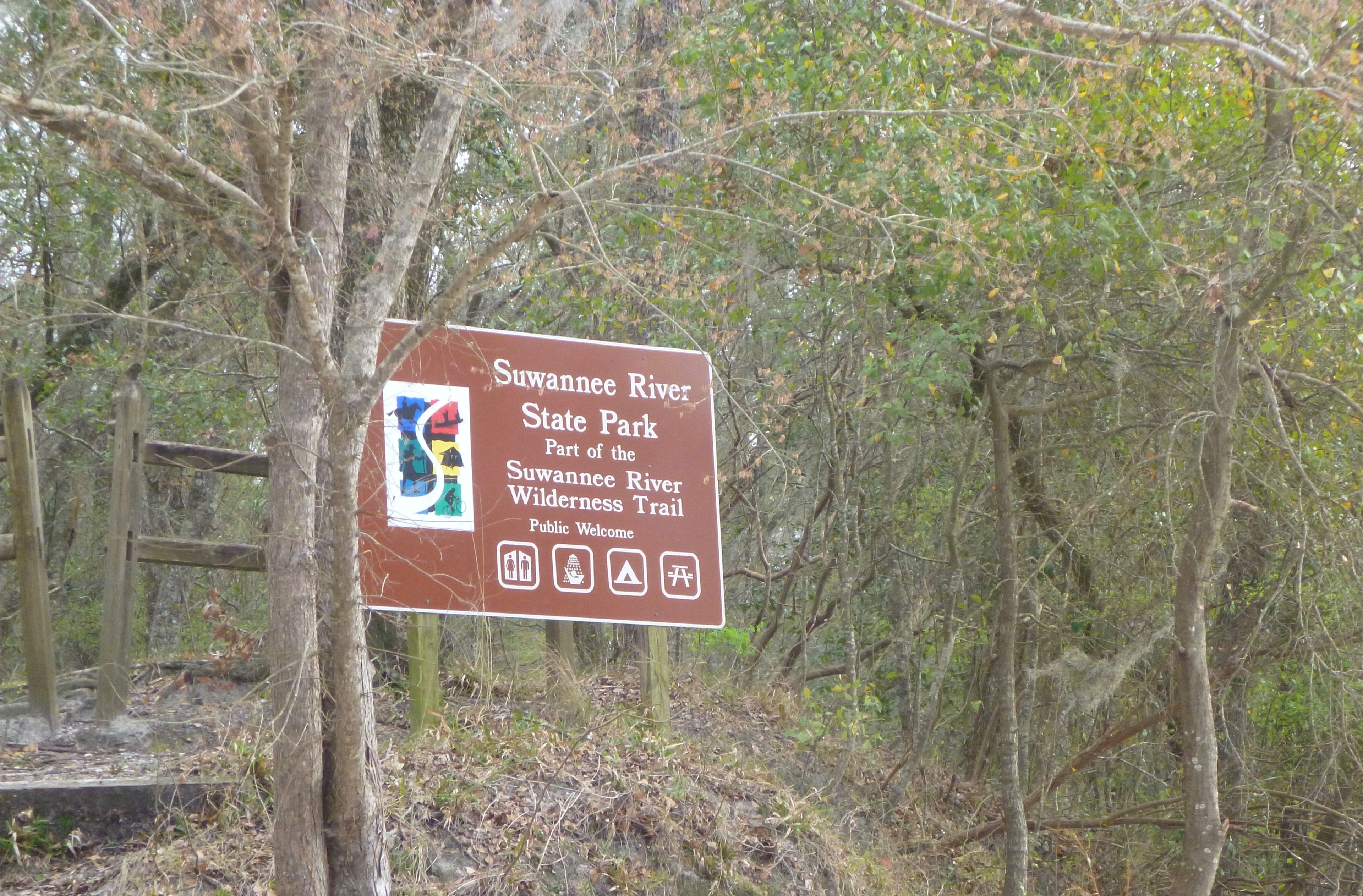 Suwannee River State Park along the Suwannee River