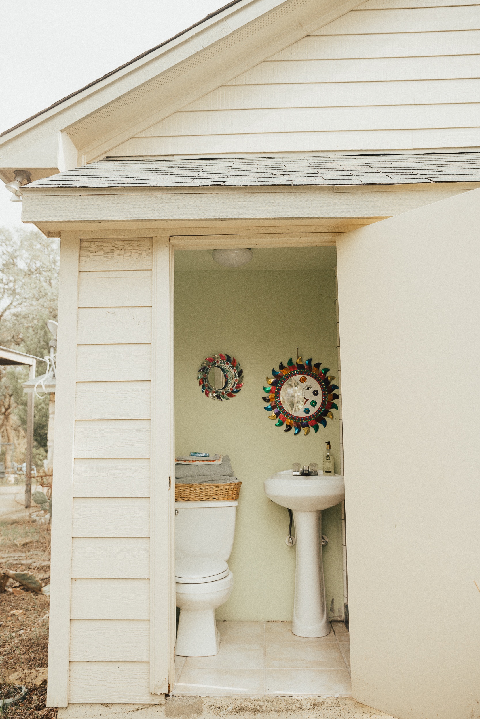 Access to your own private bathroom with a toilet, shower, and towels - separate from the main house