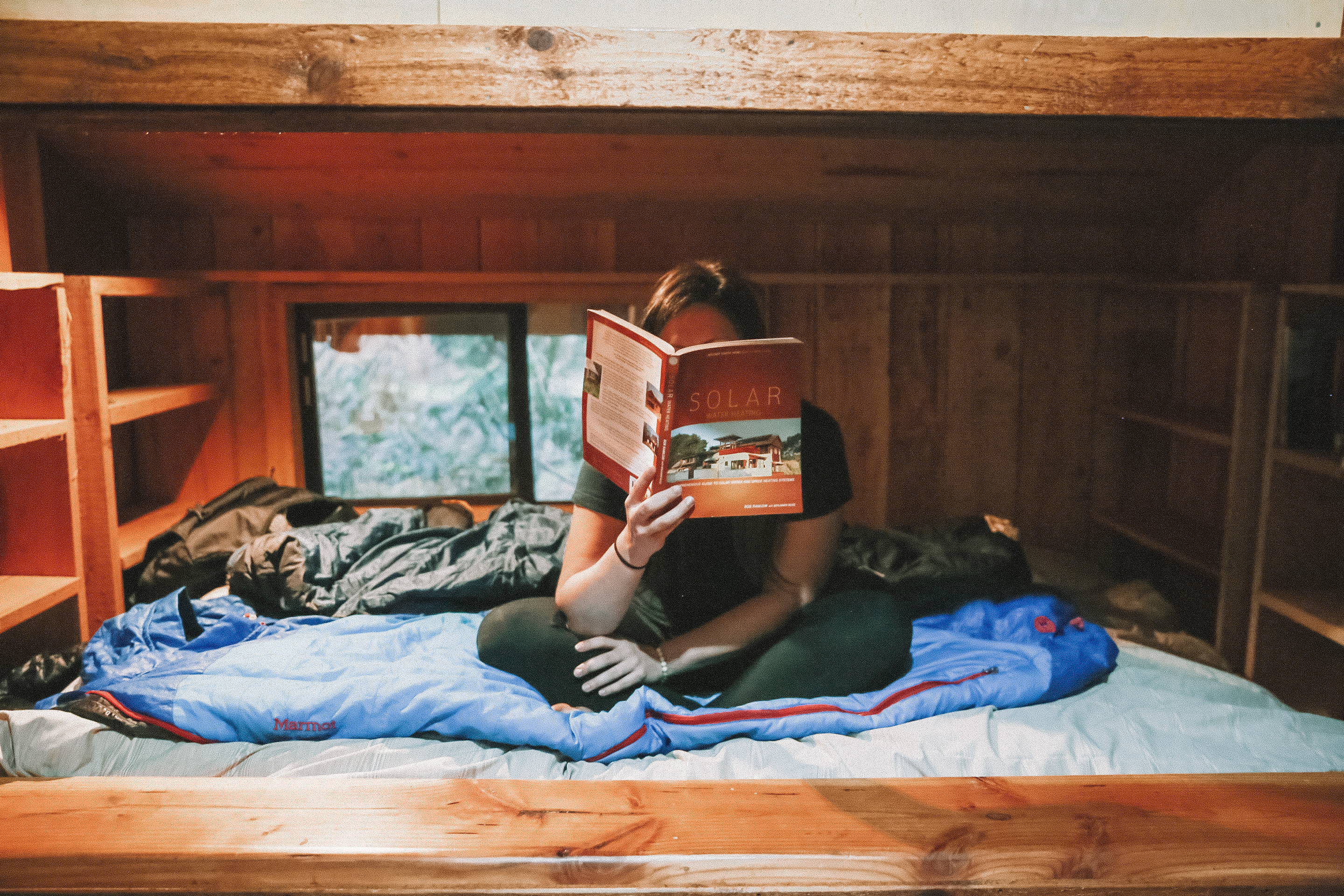 Sleeping nook in the Jess Cabin (Tiny House)