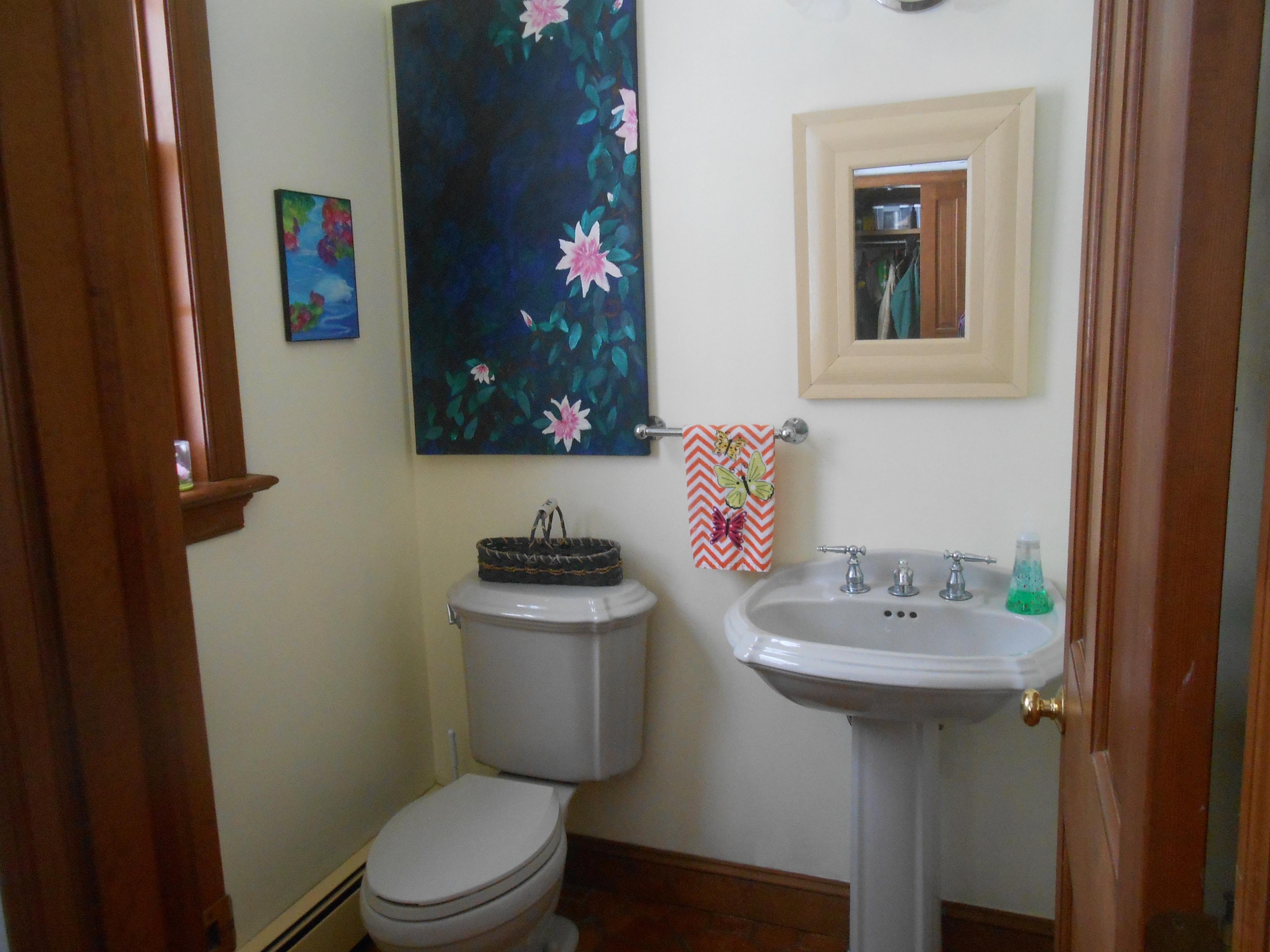 Indoor rest room for campers.