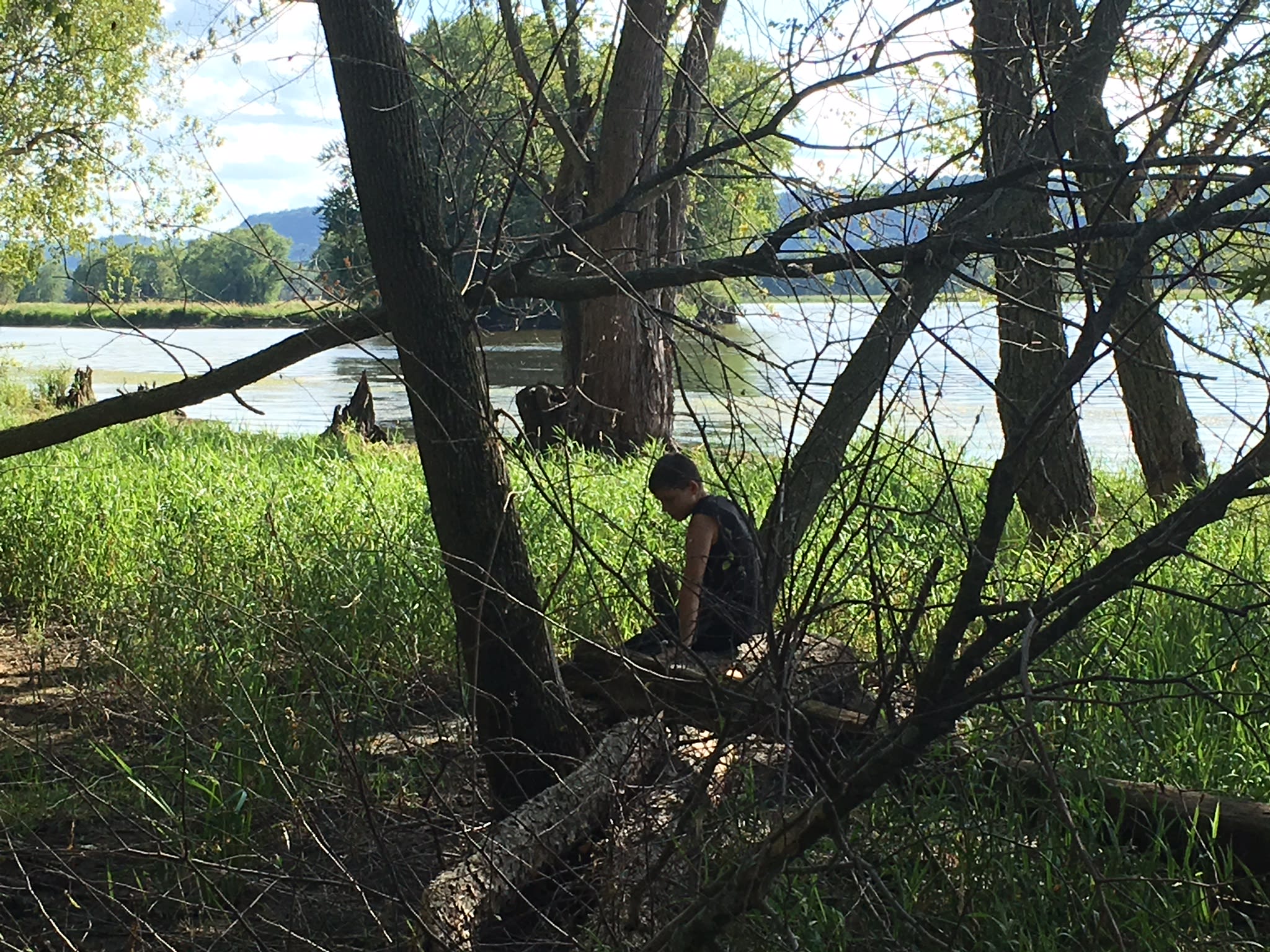 You will be right on the river.  Muddy shoe haters beware. 