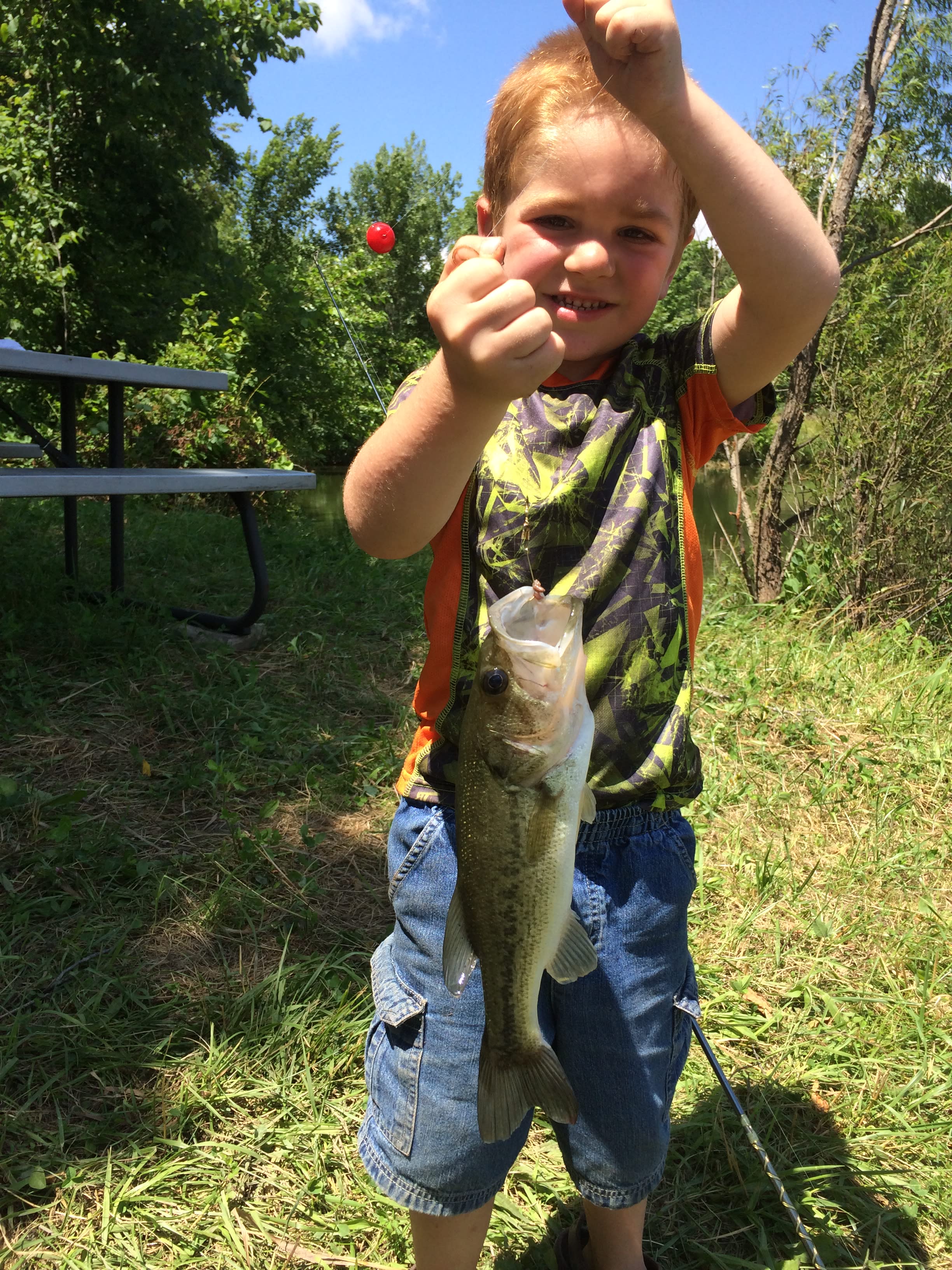 Even the youngsters catch Bass!