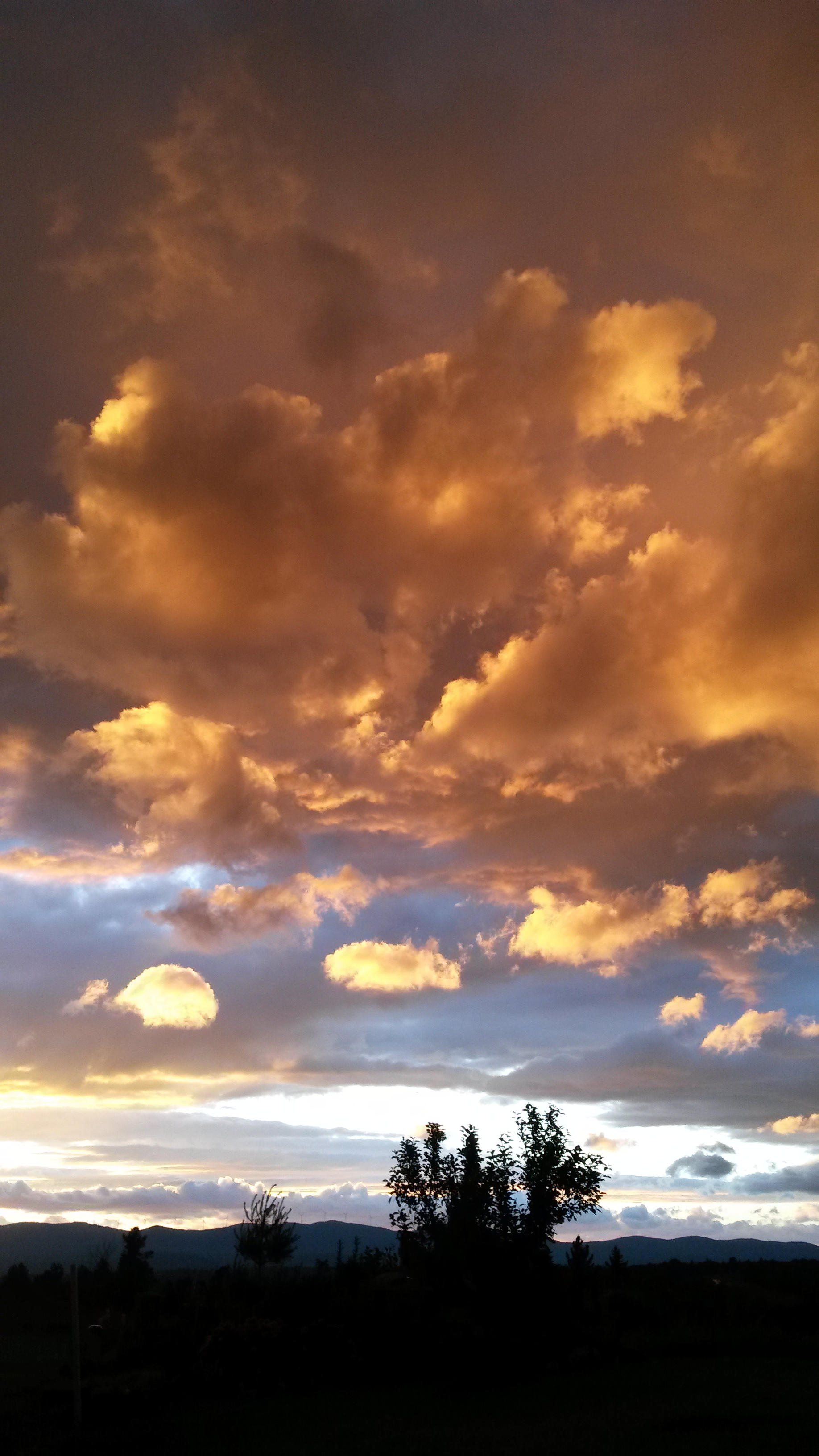 Beautiful, threatening skies.