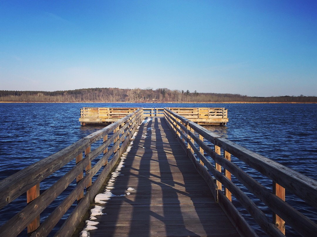 fishing pier on Mauthe Lake 