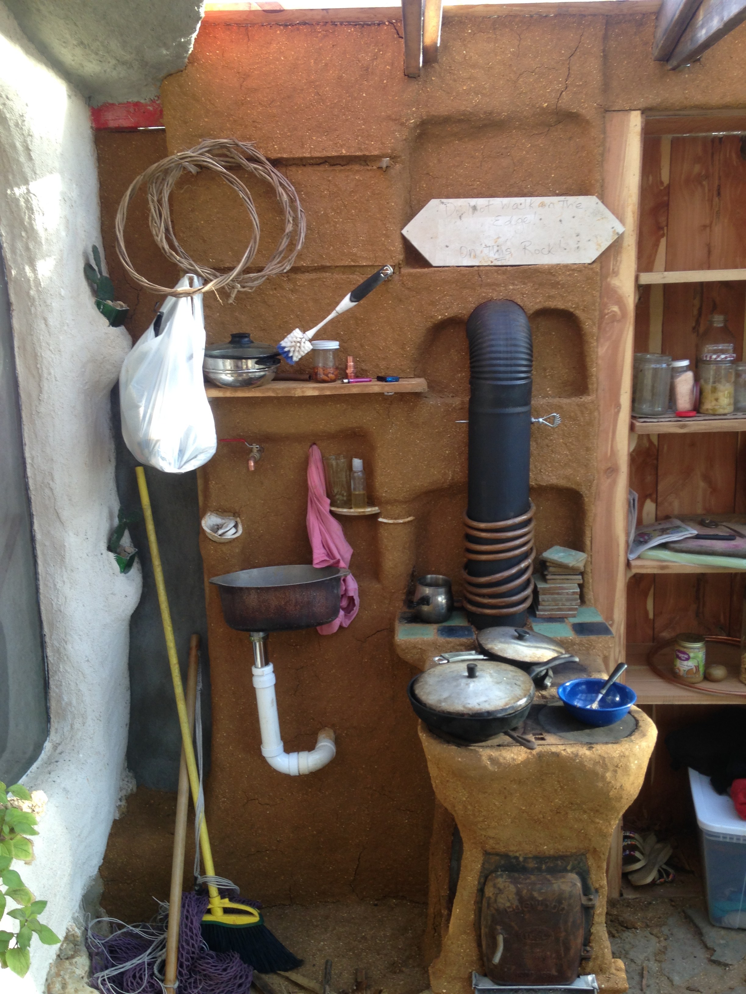 you can see our handmade living quarters!