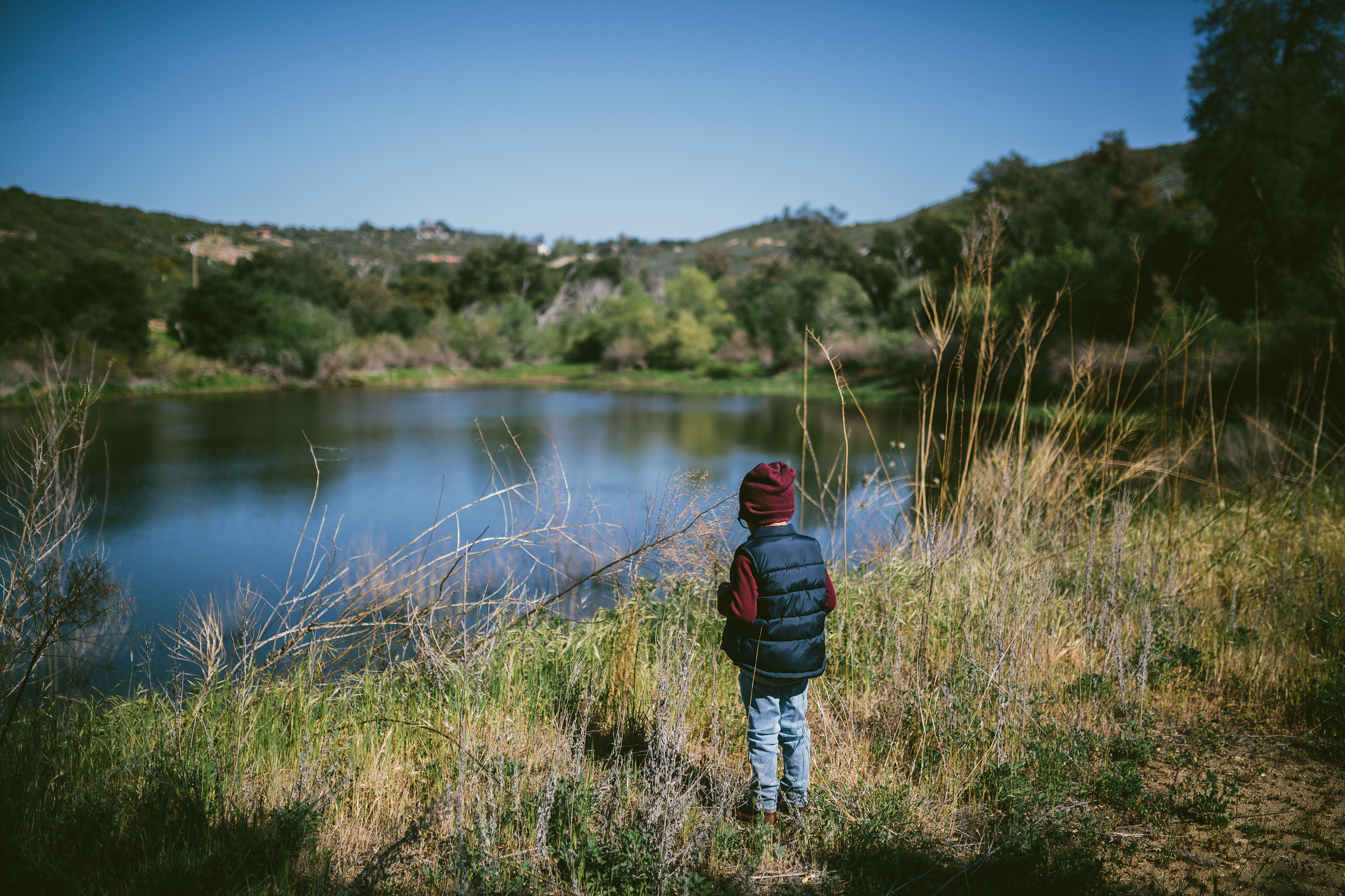 Hiked up to the lake area! There are signs to guide you there.  Hike was not hard at all. 